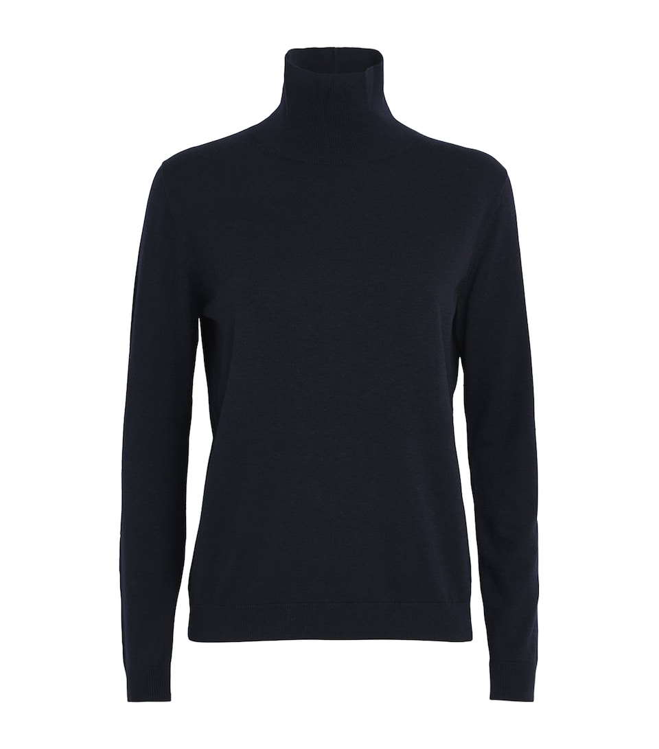 Silk-Wool Rollneck Sweater