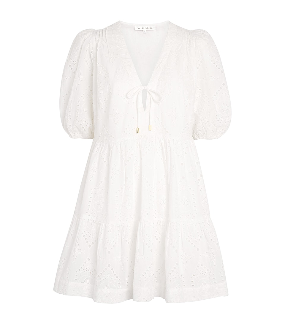 Cotton Broderie Anglaise Mini Dress