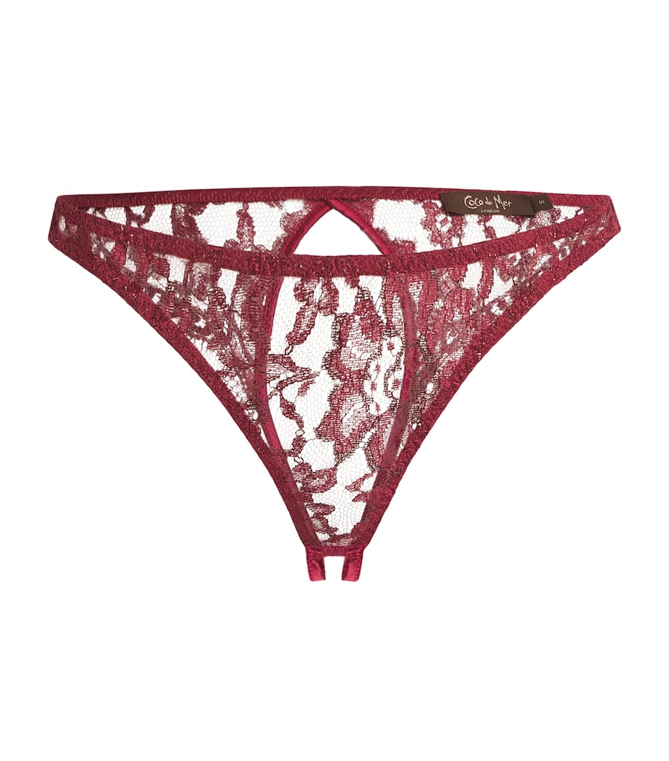 Lace-Silk Naraya Open Thong