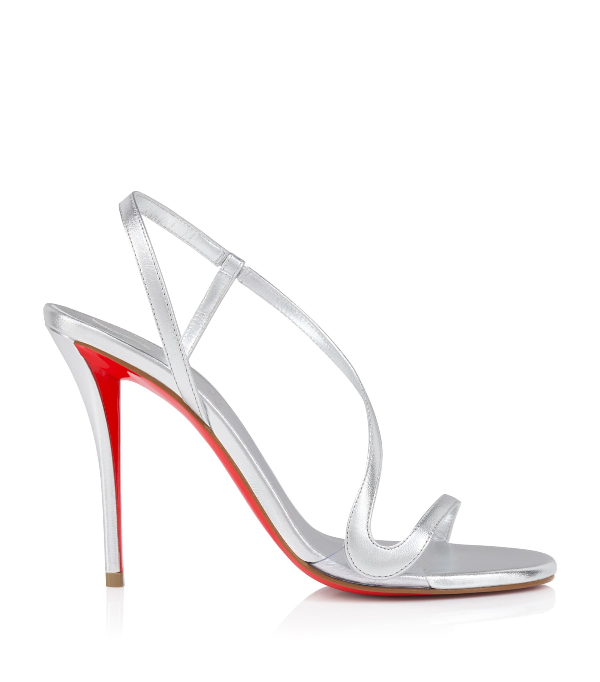 Christian Louboutin Rosa Z Metallic Leather Sandals 100