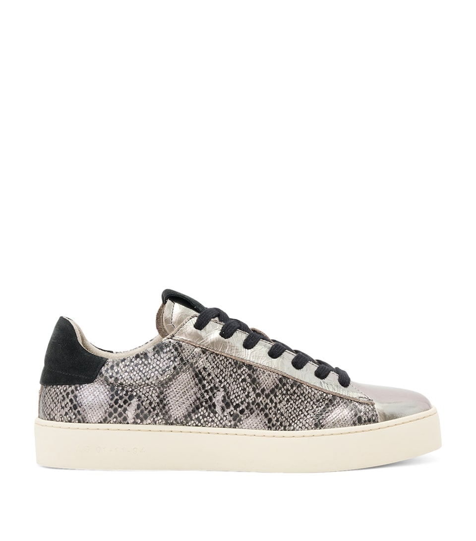 Leather Snake-Effect Shana Sneakers