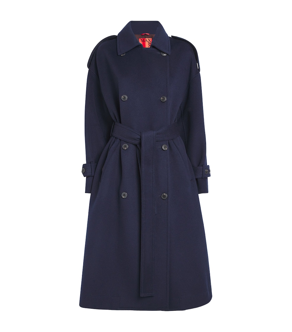 Virgin Wool Double-Breasted Coat