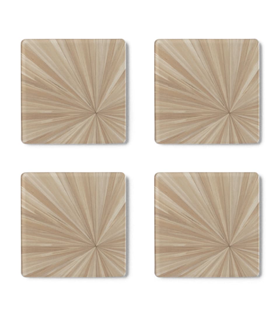 Hestia Set of 4 Soleil Square Coasters Fawn