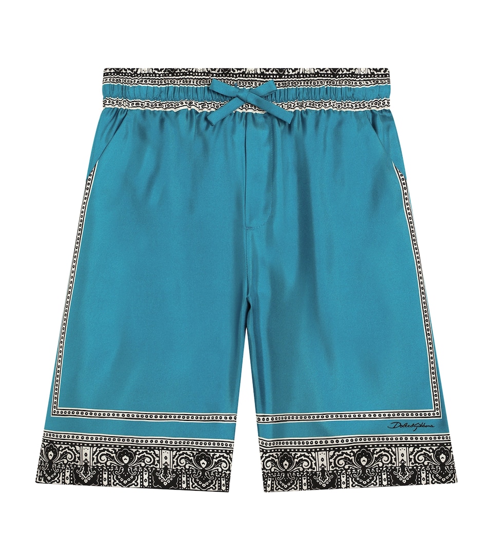 Silk Bandana Print Shorts (8-12+ Years)
