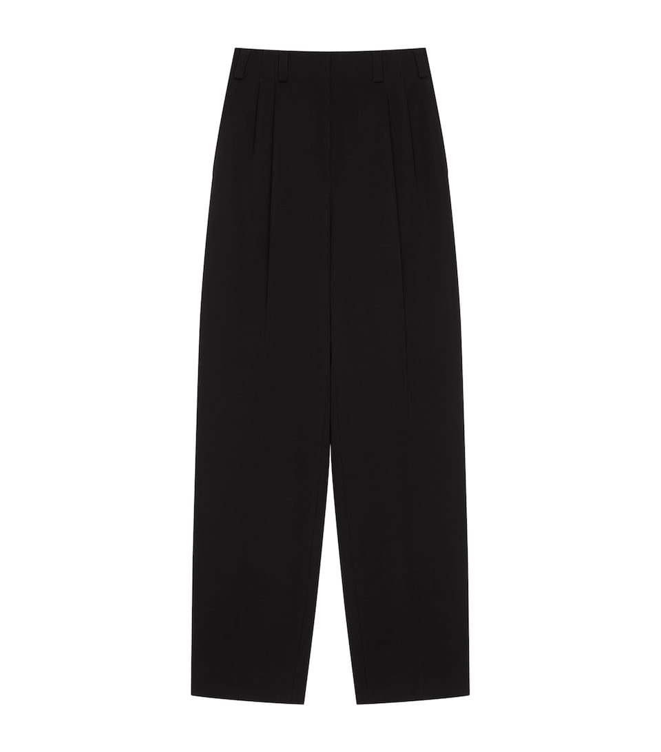 Givenchy Womens Wool Cut-Out Trousers Black