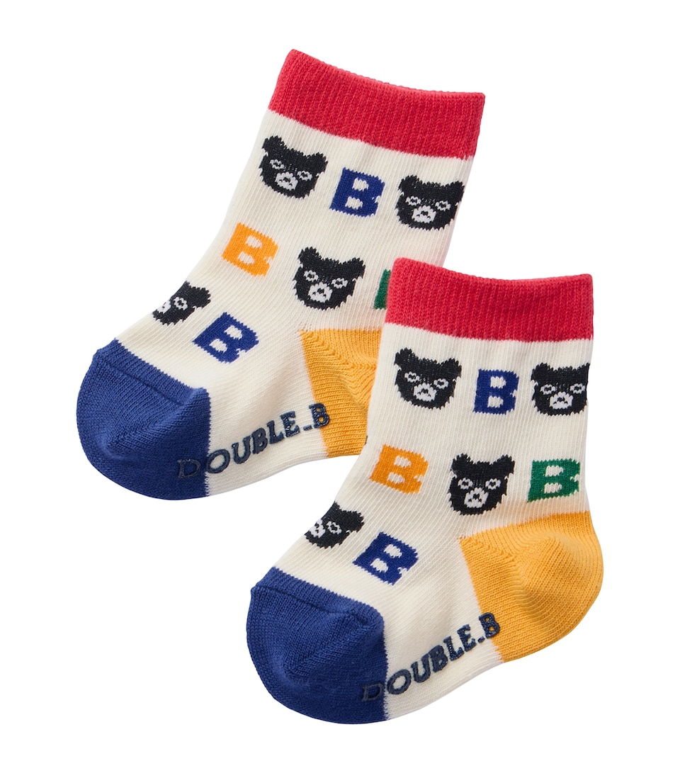 Miki House Bear Socks