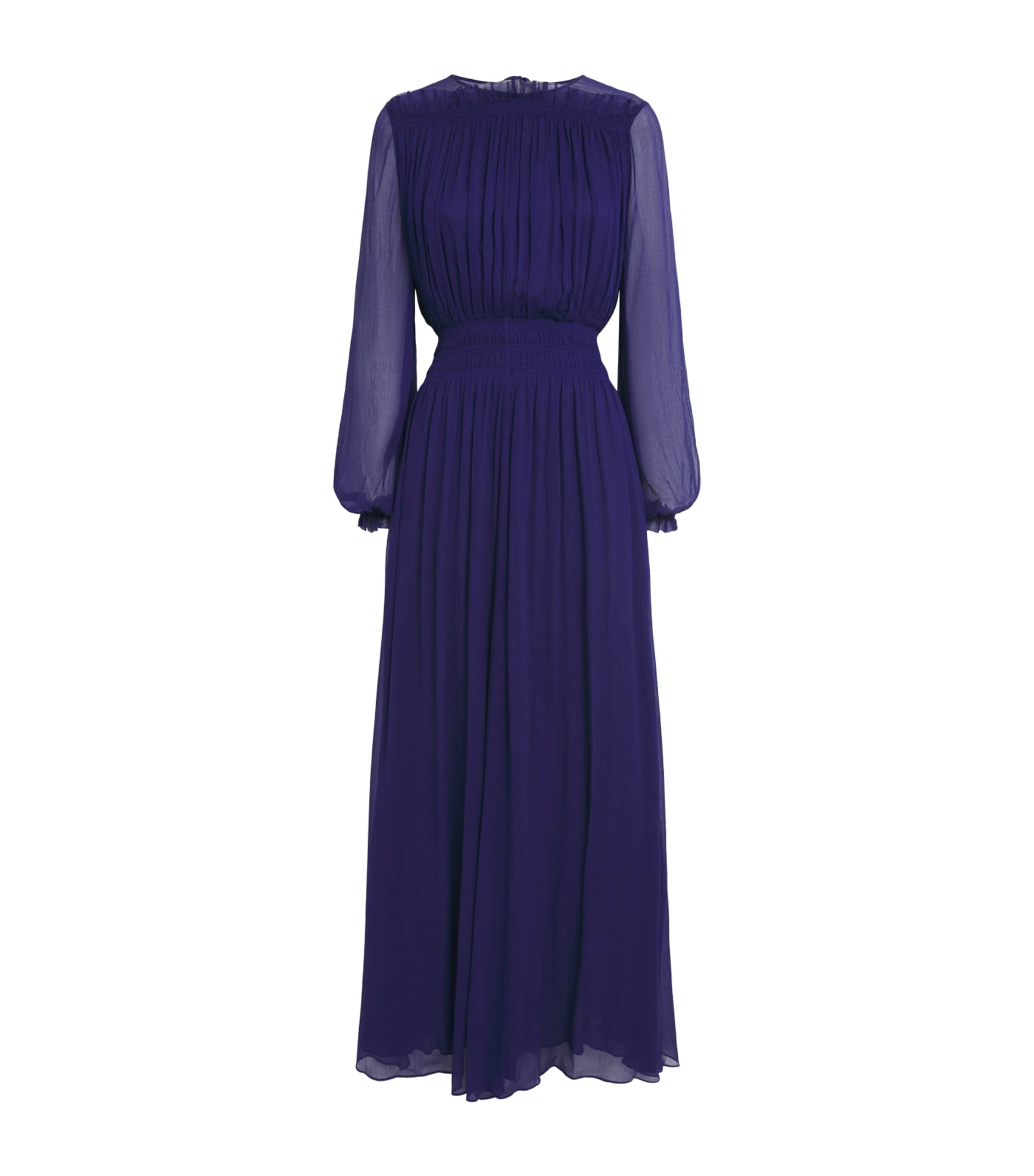 Joseph Womens Crinkle Olivia Maxi Dress Amethyst