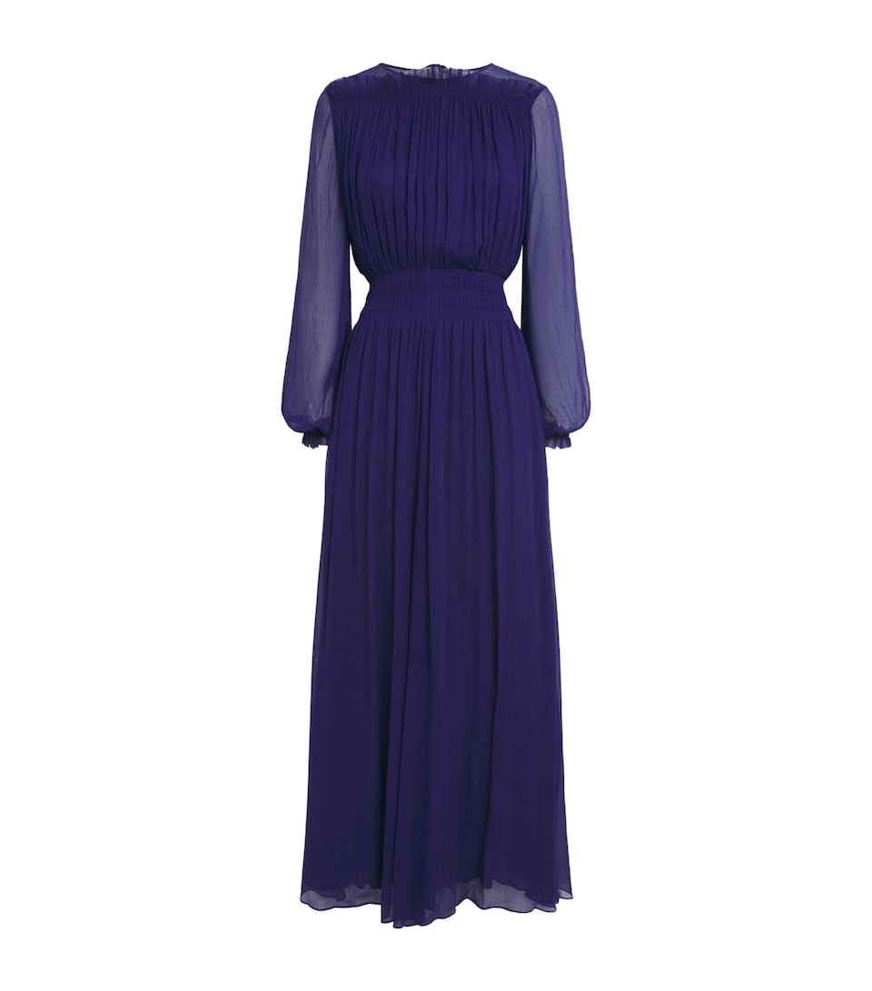 Joseph Womens Crinkle Olivia Maxi Dress Amethyst