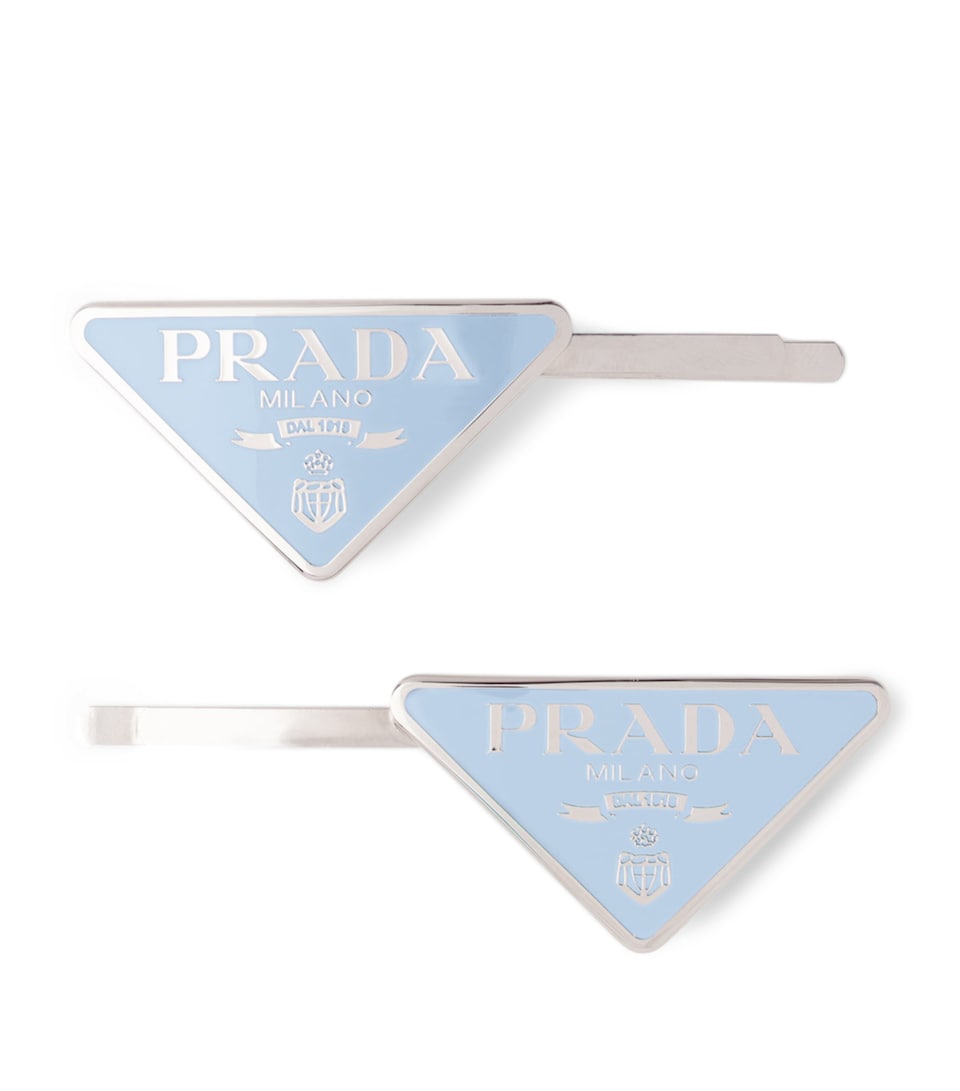 Prada Logo Hair Clips (Set of 2)