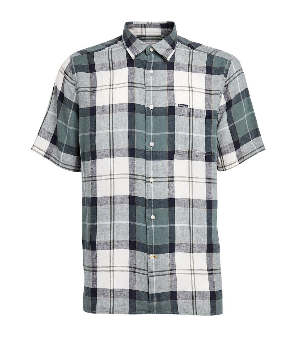 Barbour Mens Check Print Croft Shirt Meadow Brook Tartan