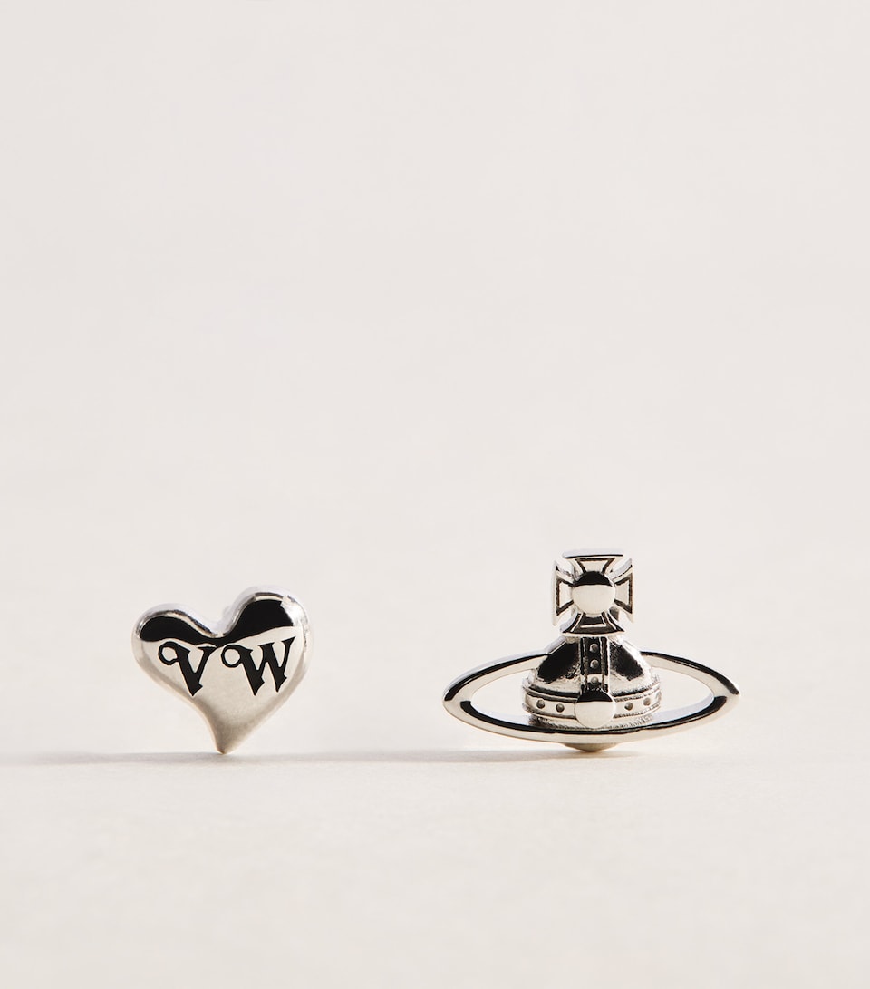 Vivienne Westwood Leodaria Earrings Plat/blk Patna