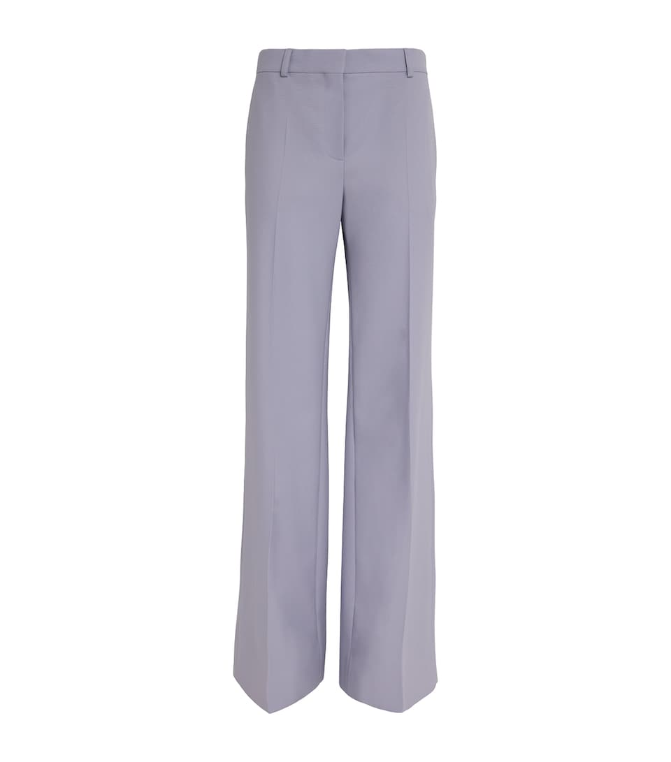 Wool Wide-Leg Tailored Trousers