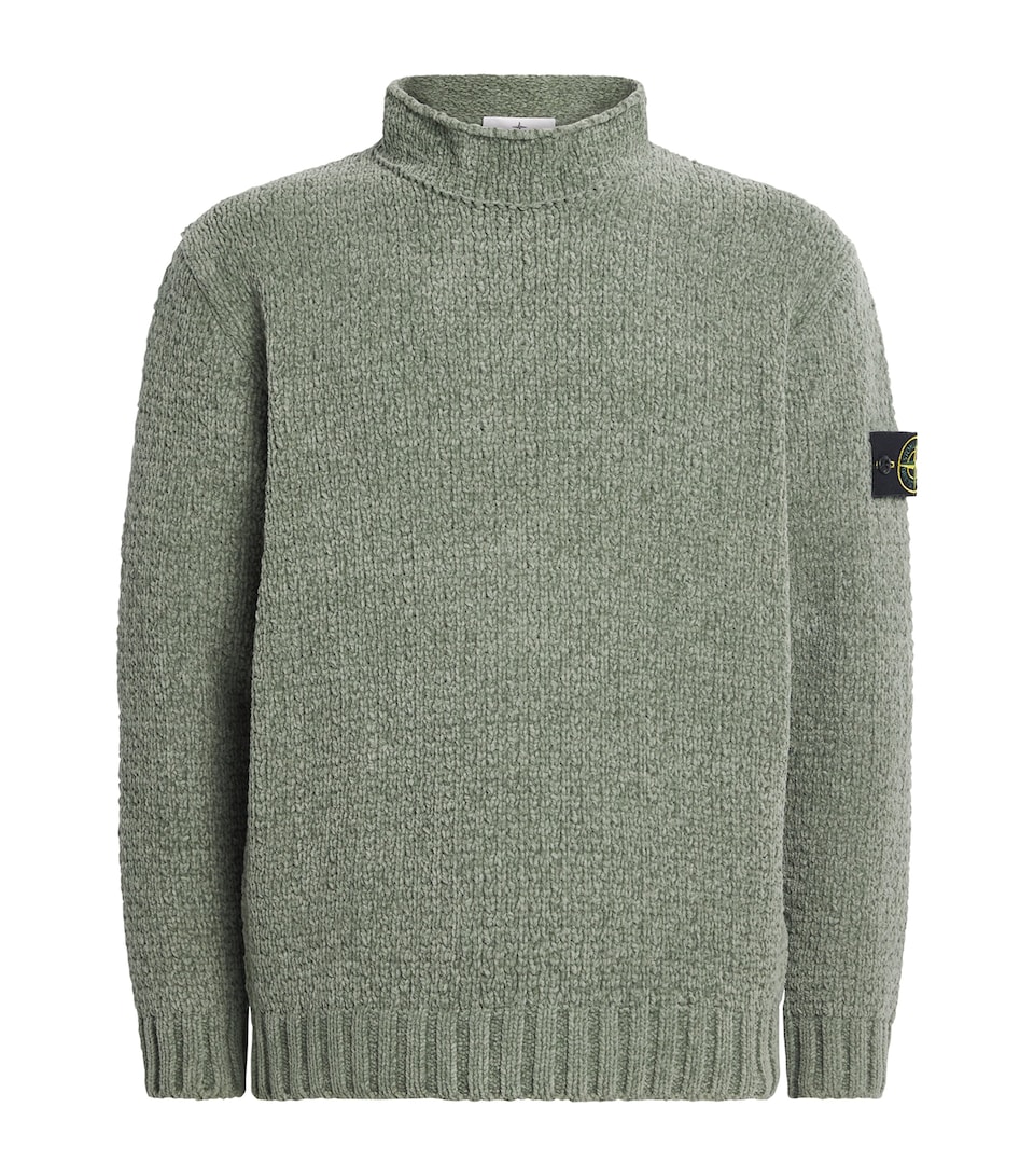 Cotton Funnel Neck Sweater