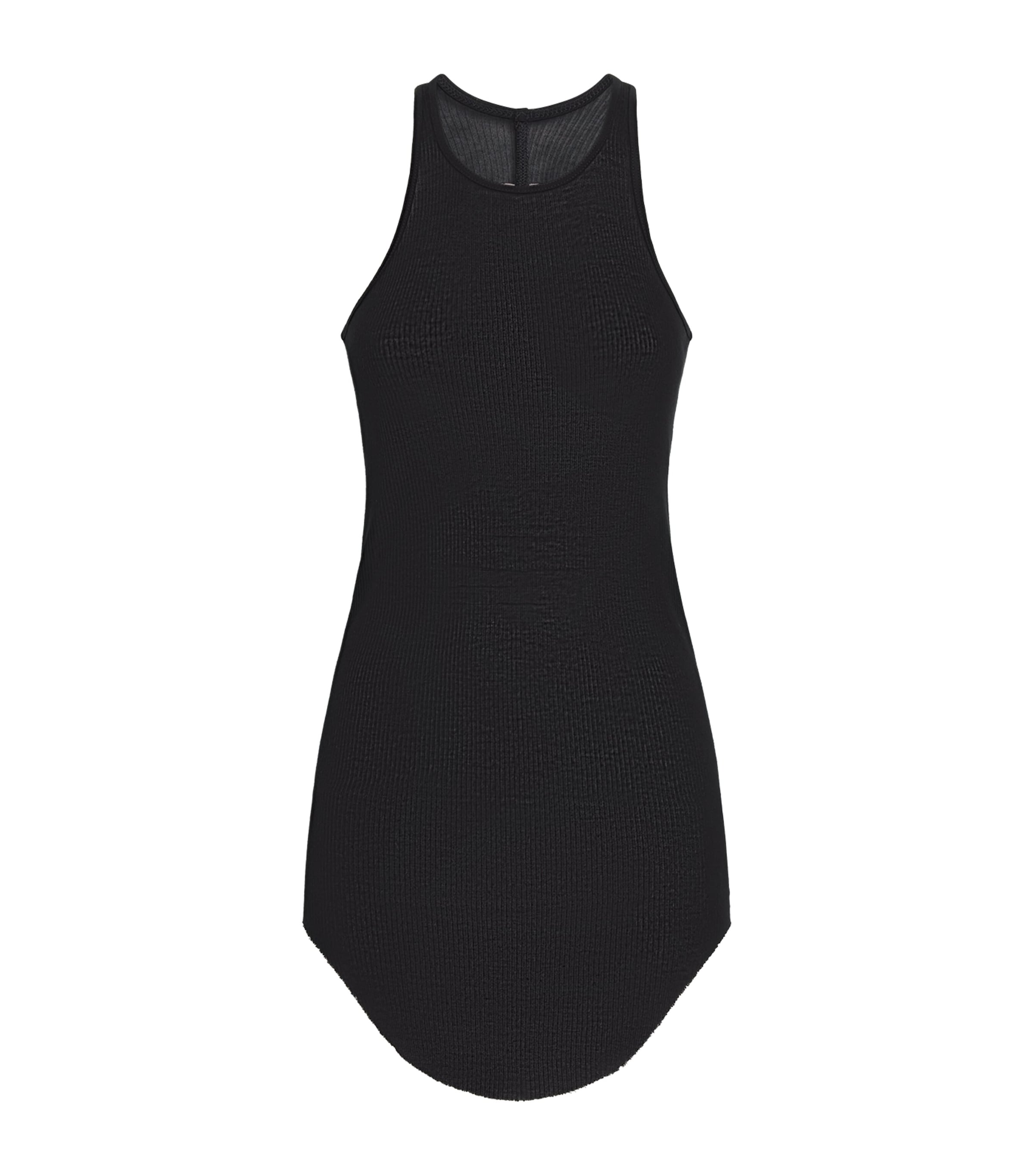 Rick Owens Womens Ribbed Tank Top Black