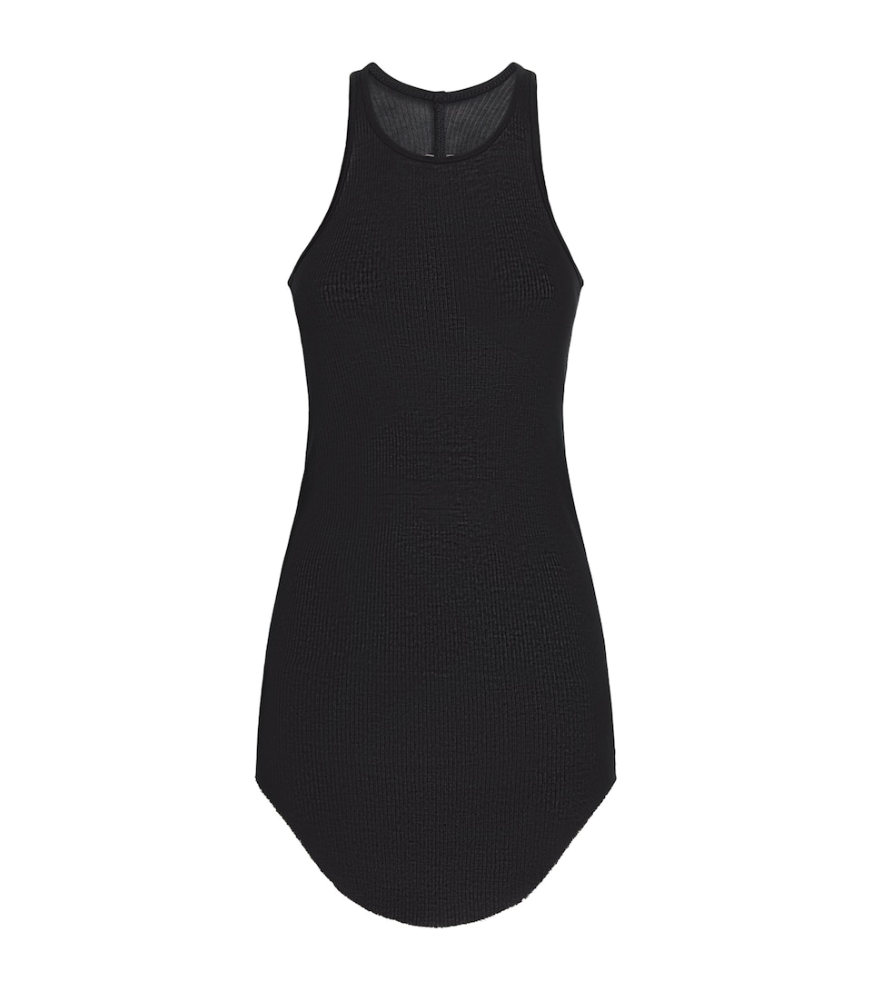 Rick Owens Womens Ribbed Tank Top Black