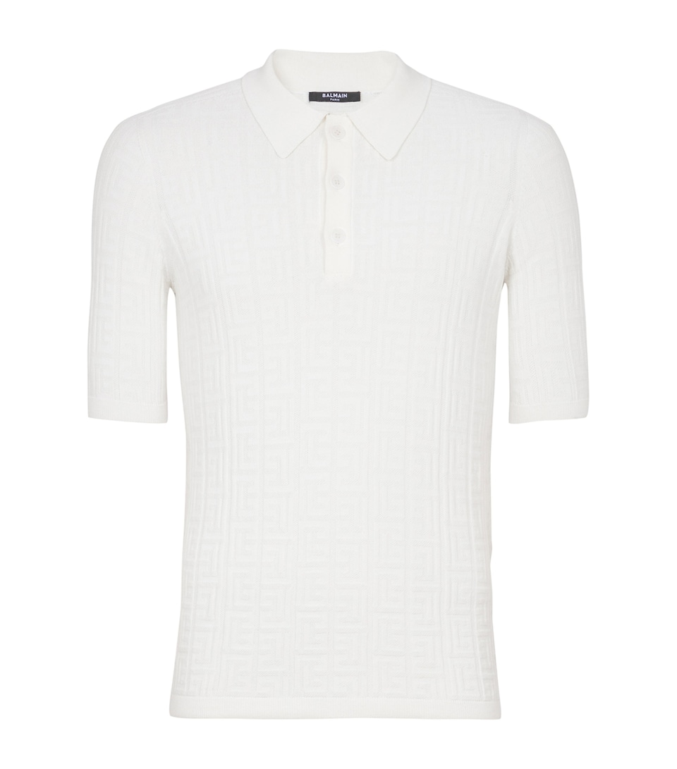 Knitted Monogram Polo Shirt