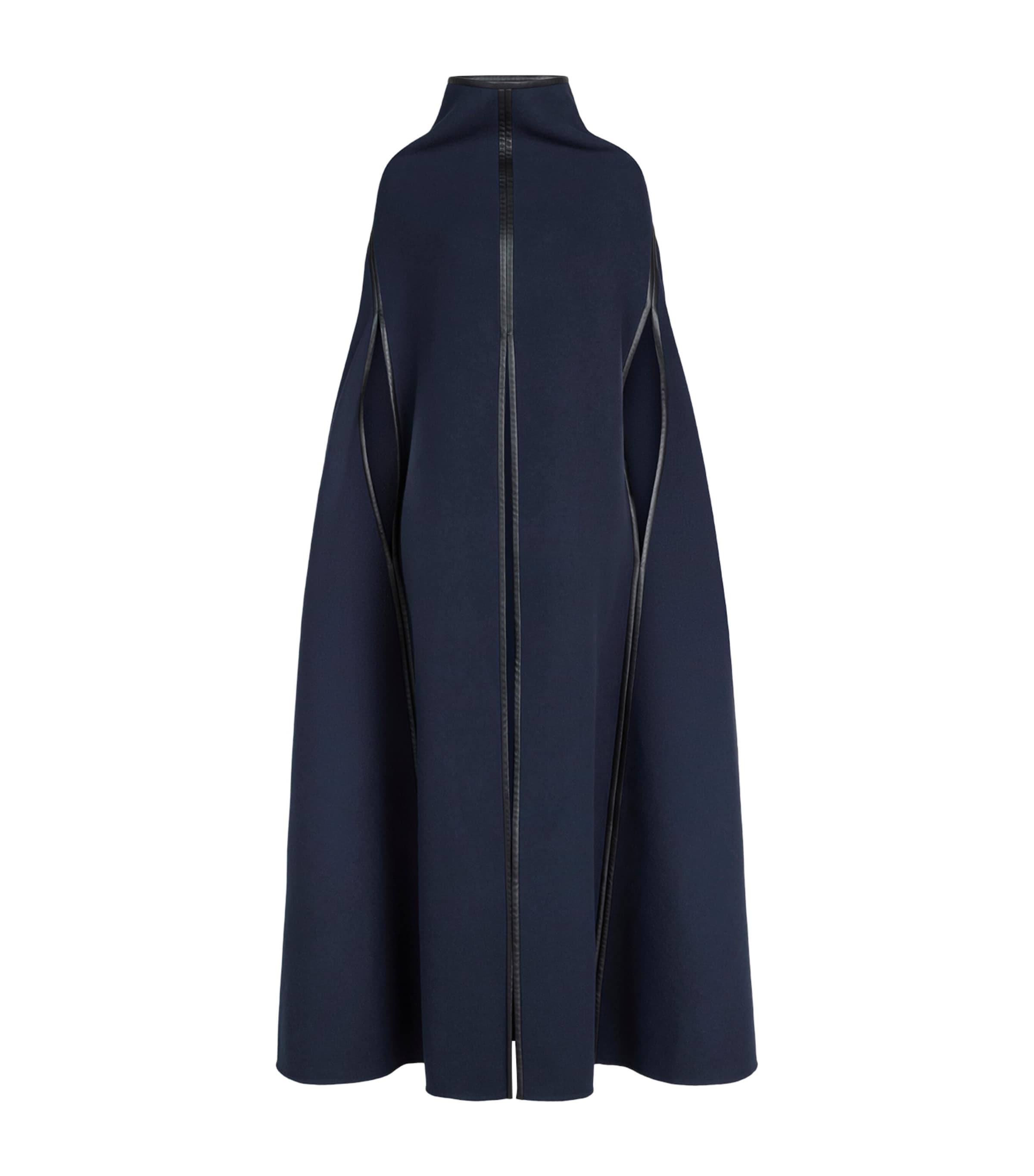 Alaïa Womens Wool Cape Marine
