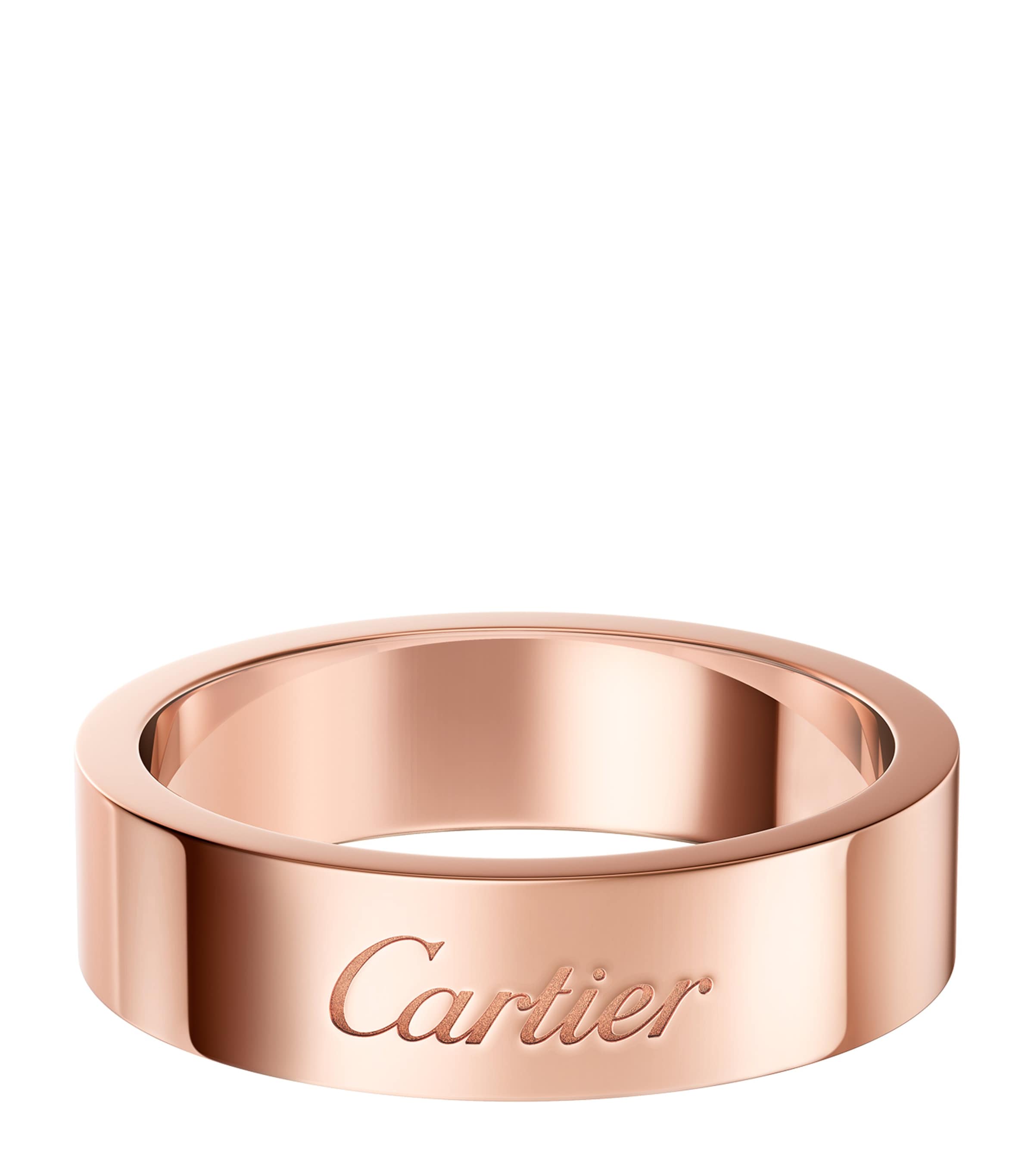 Rose Gold C de Cartier Wedding Ring