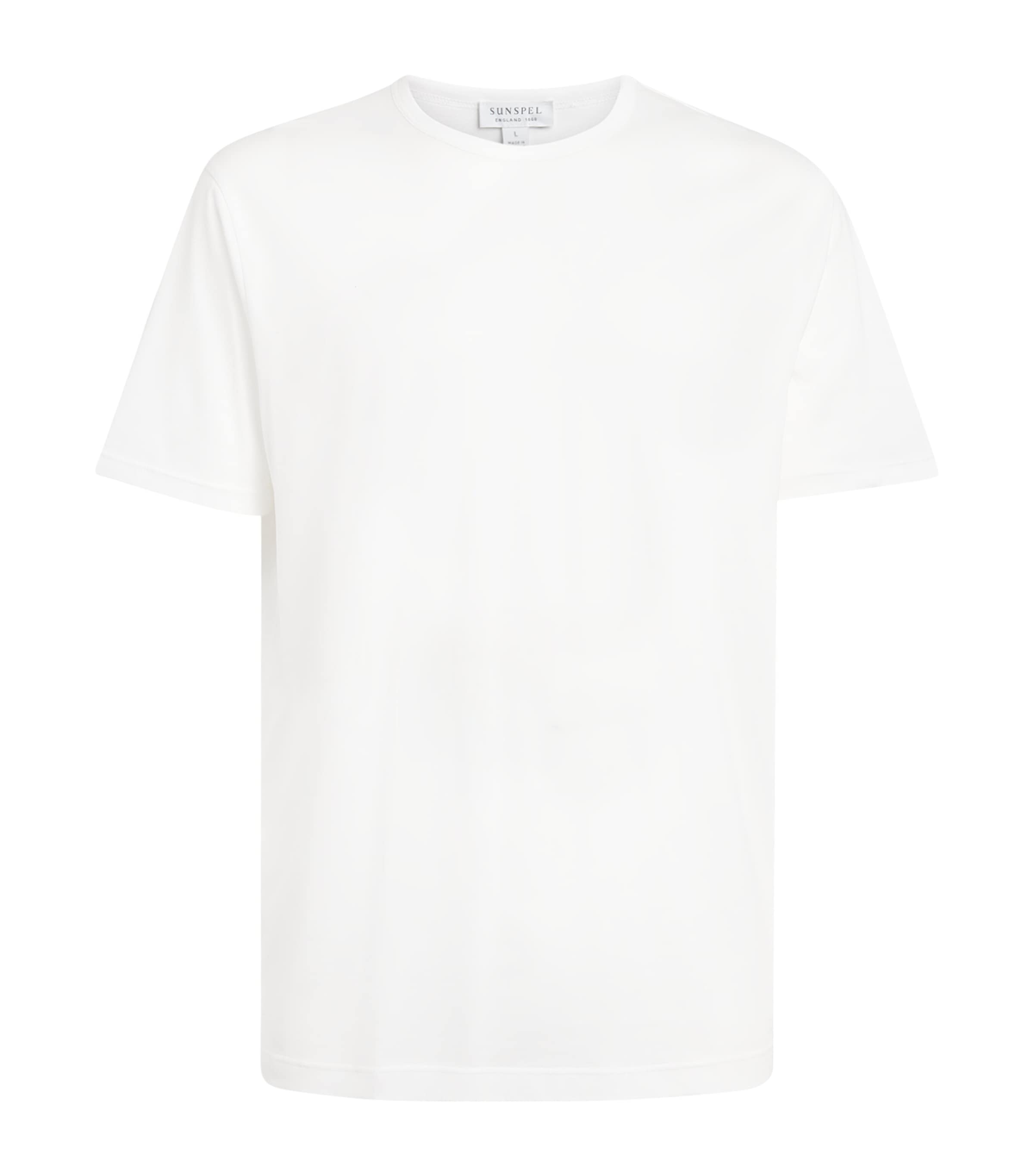 Sunspel Mens Supima Cotton Classic T-Shirt Whaa White