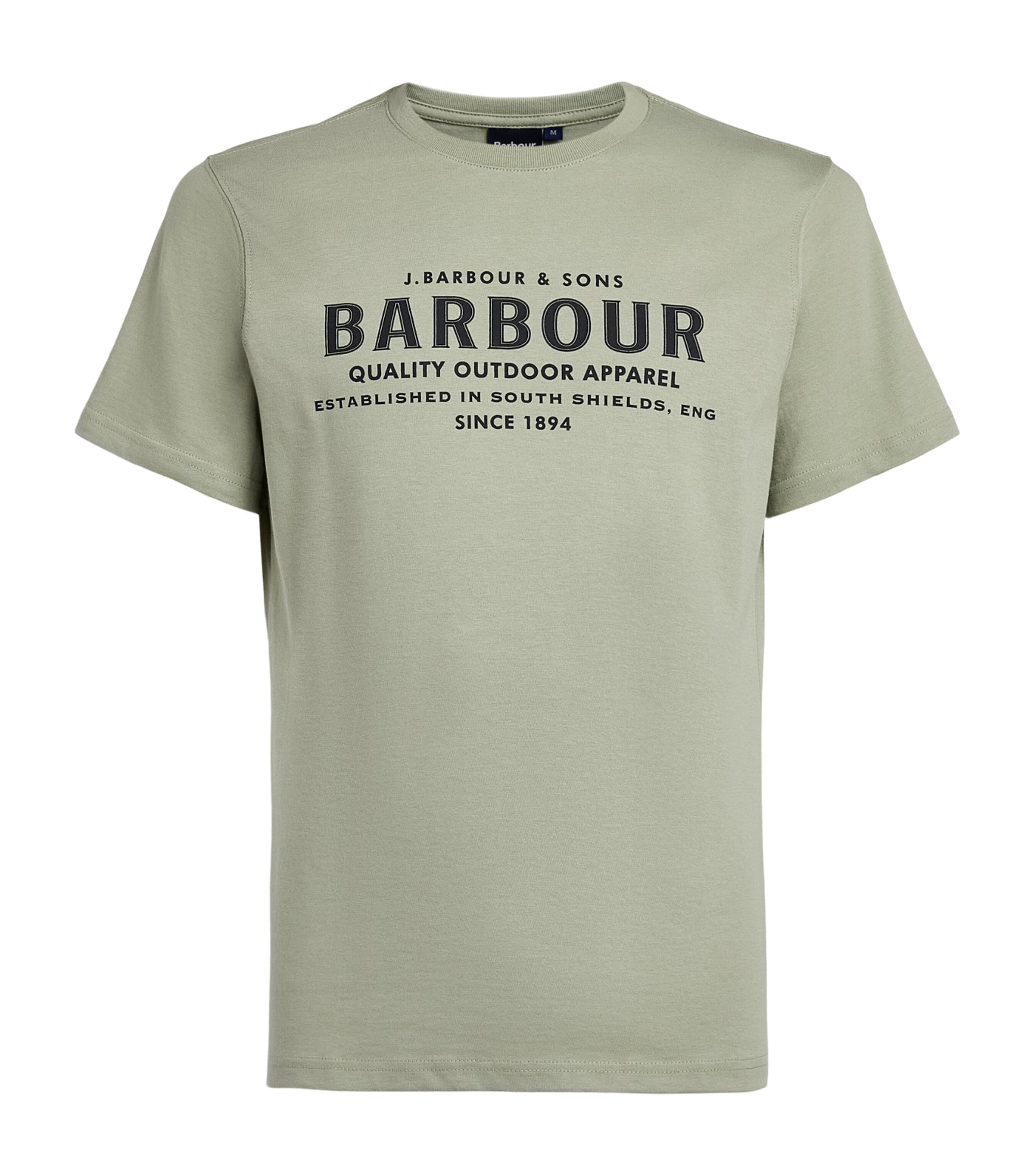 Barbour Mens Printed Moorside T-Shirt Mineral Green