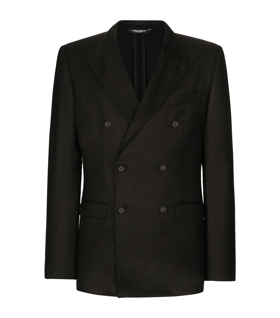 Virgin Wool Double-Breasted Blazer