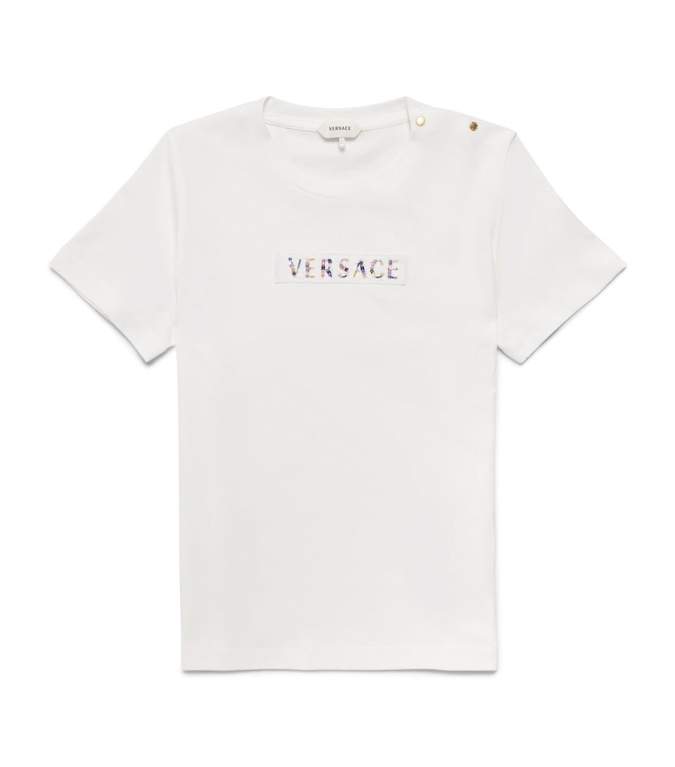 Versace Kids Beaded Logo T-Shirt (4-14 Years)