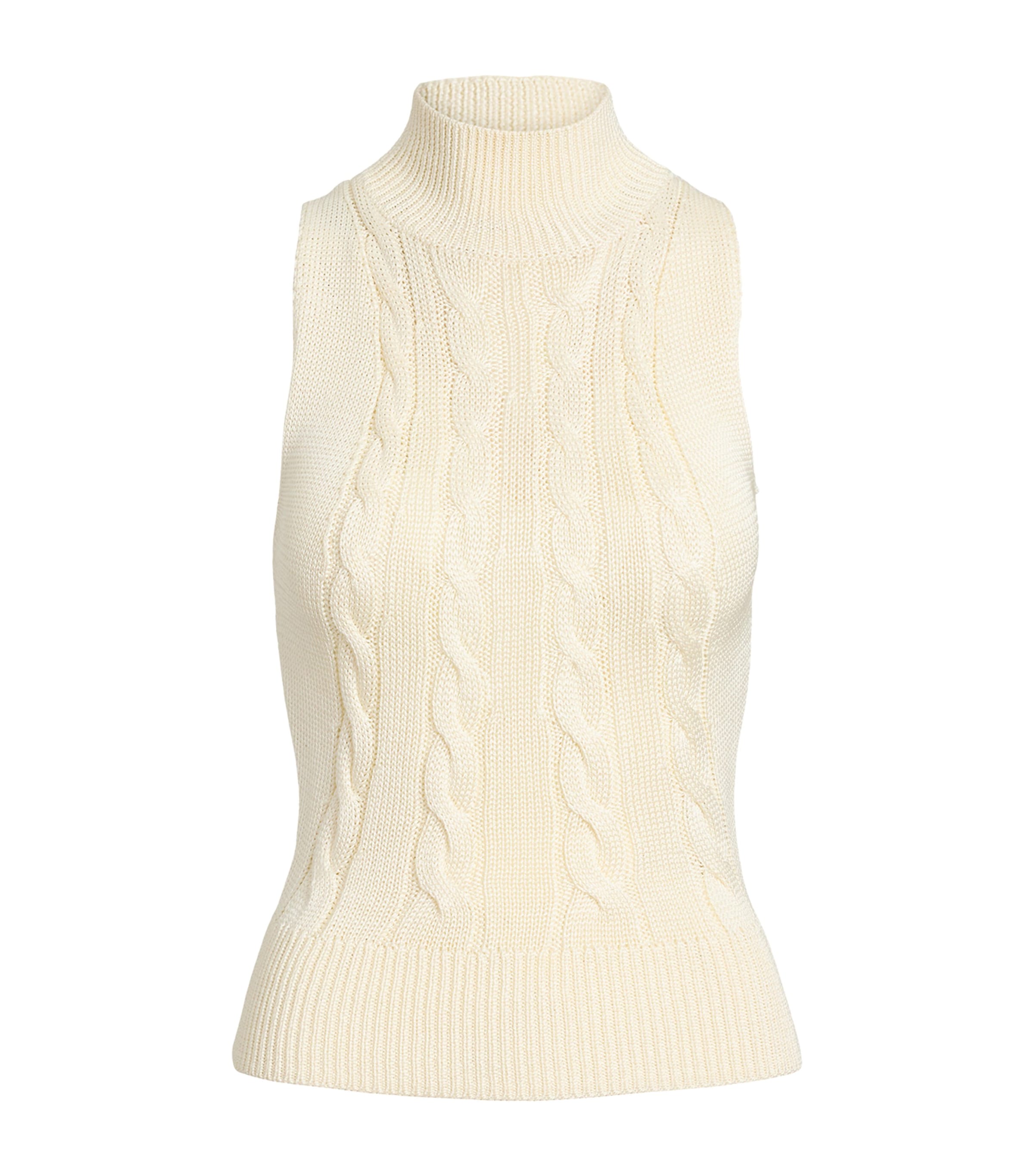 Silk High-Neck Sweater