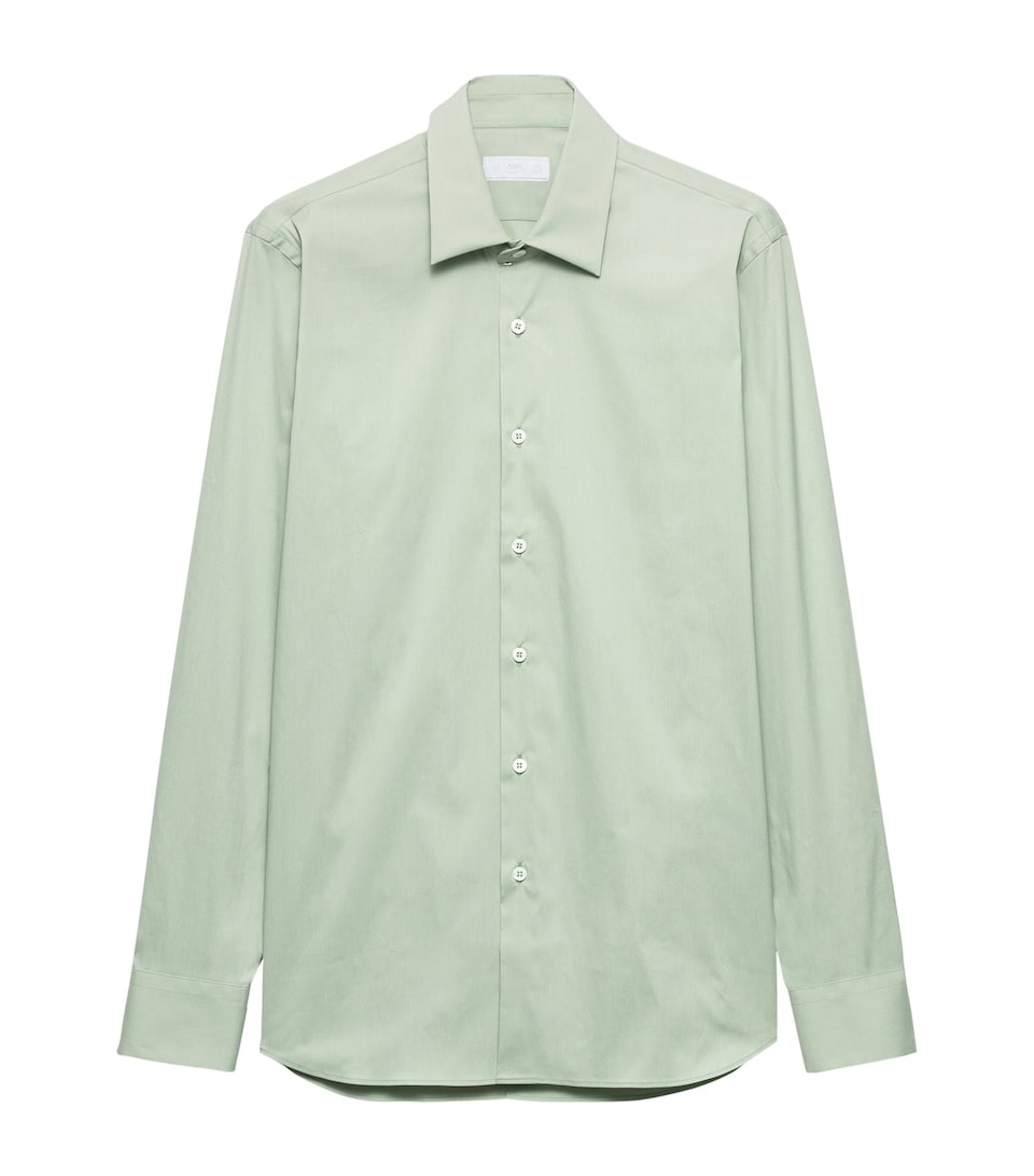 Prada Mens Stretch-Cotton Shirt