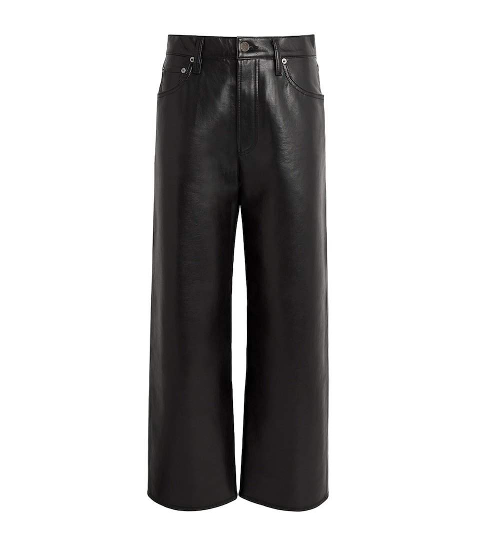 Leather-Blend Ren Jeans