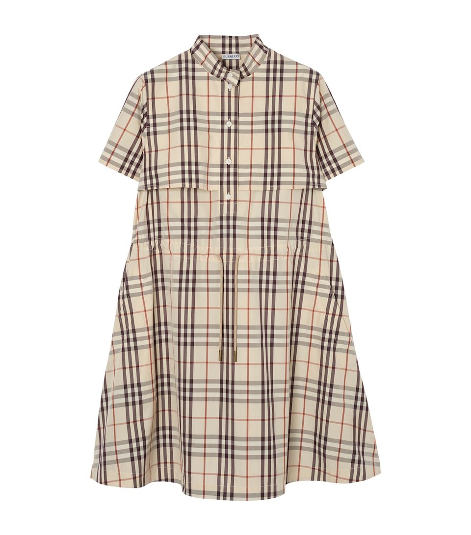 Cotton Check Shirt Dress