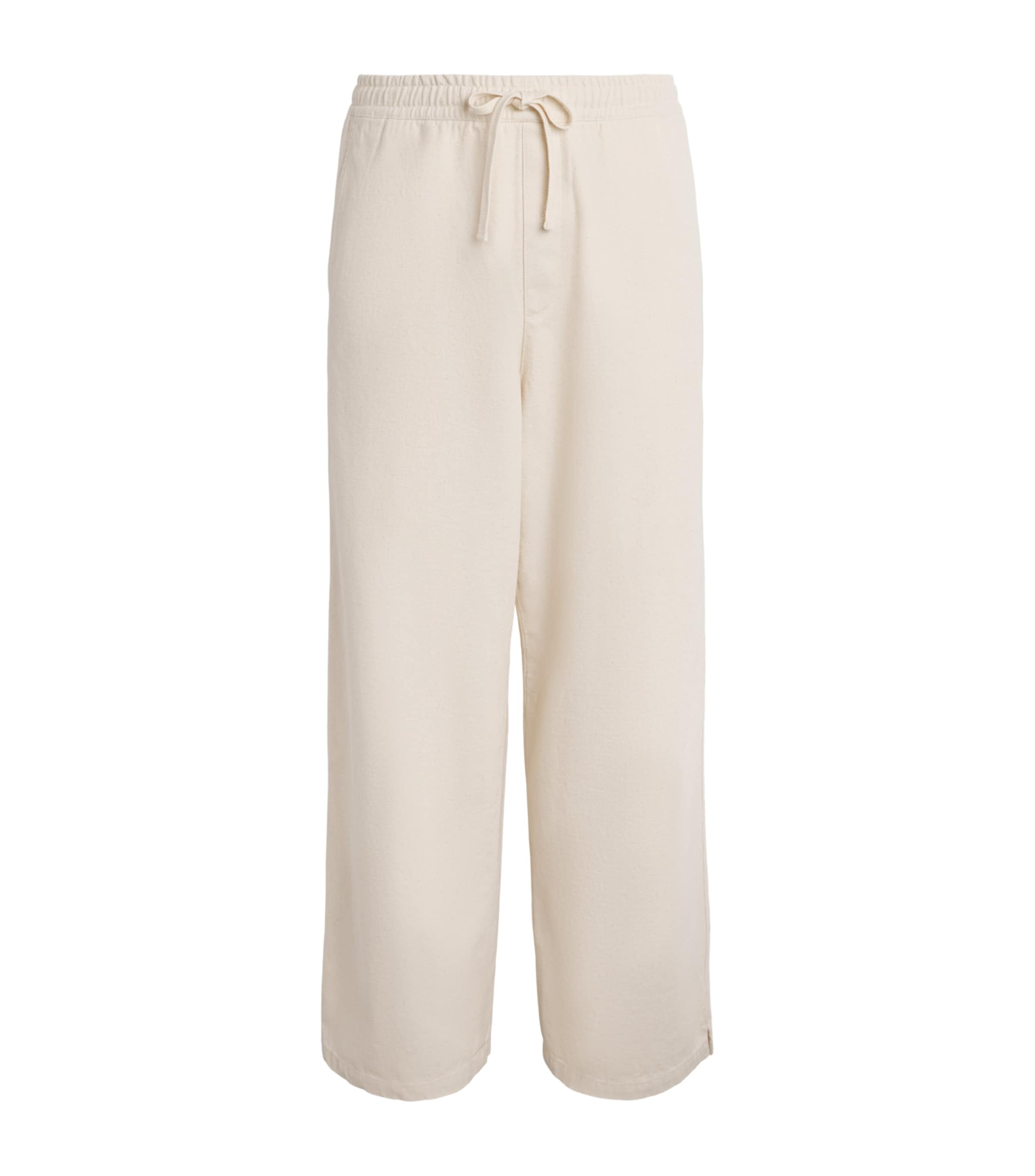 A.P.C. Mens Cotton Drawstring Trousers Aac Off White