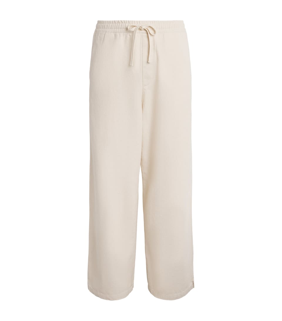 A.P.C. Mens Cotton Drawstring Trousers Aac Off White