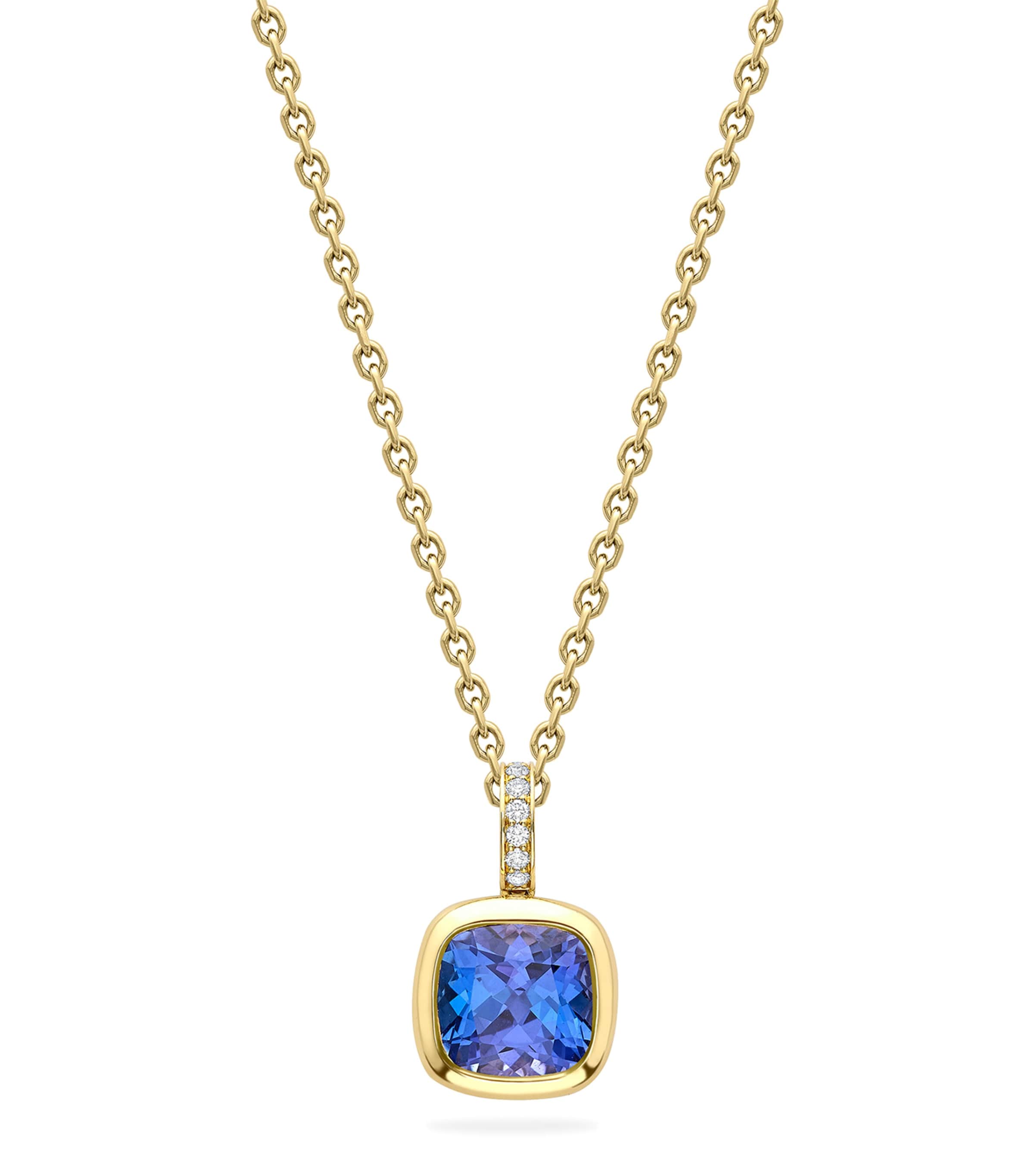 Boodles Yellow Gold, Diamond and Tanzanite Dolce Vita Pendant Yellow Gold