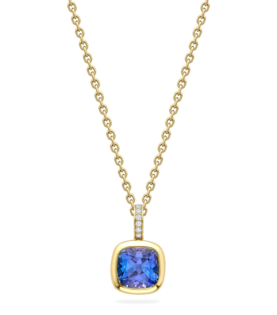 Boodles Yellow Gold, Diamond and Tanzanite Dolce Vita Pendant Yellow Gold
