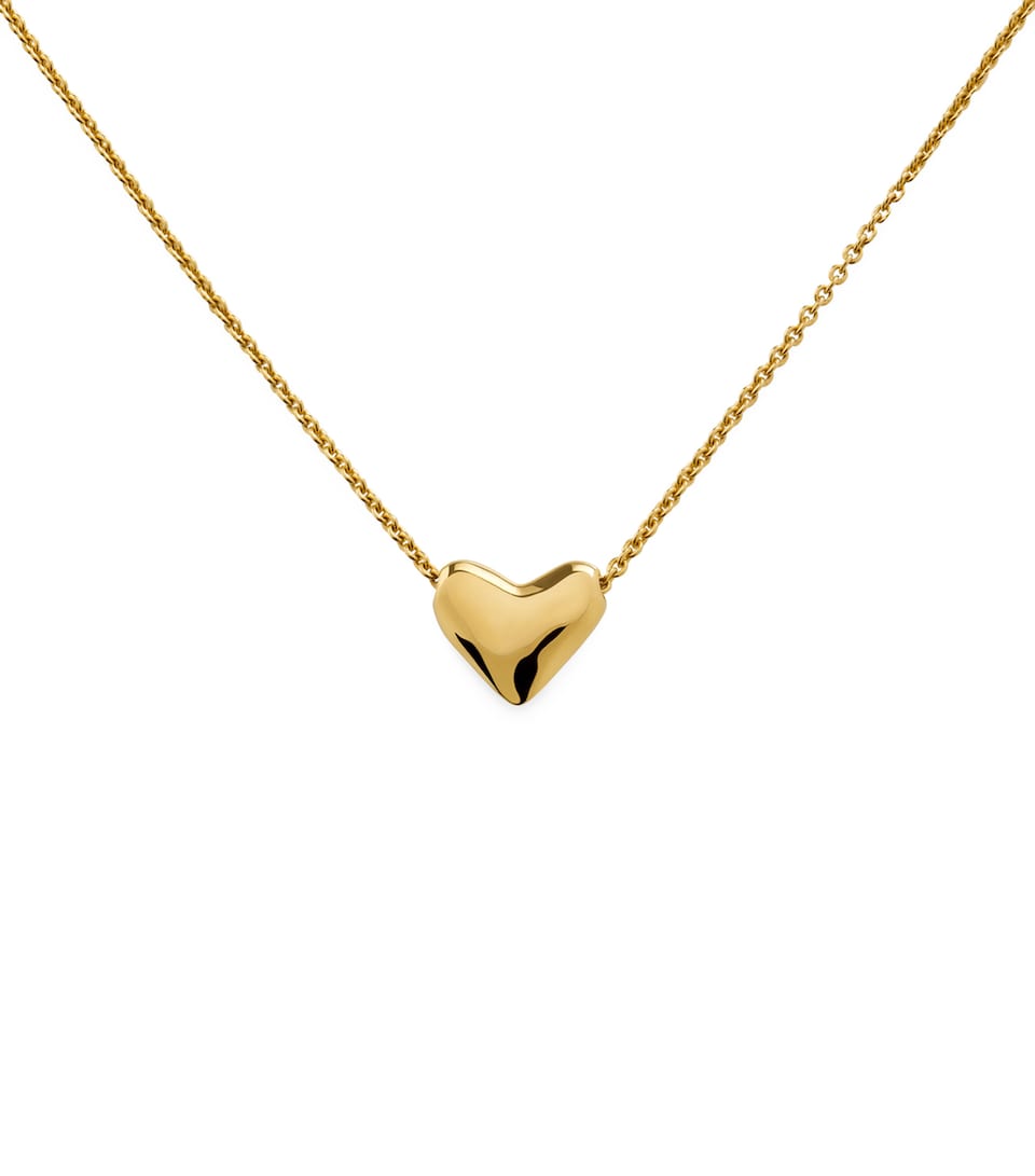 Monica Vinader Gold Vermeil Heart Necklace Gold Vermeil