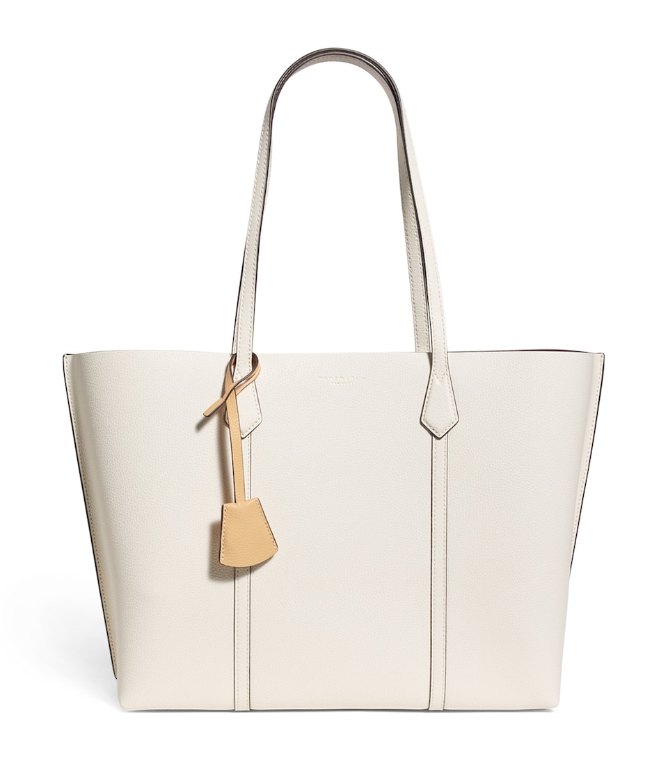 Tory Burch Leather Perry Tote Bag New Ivory