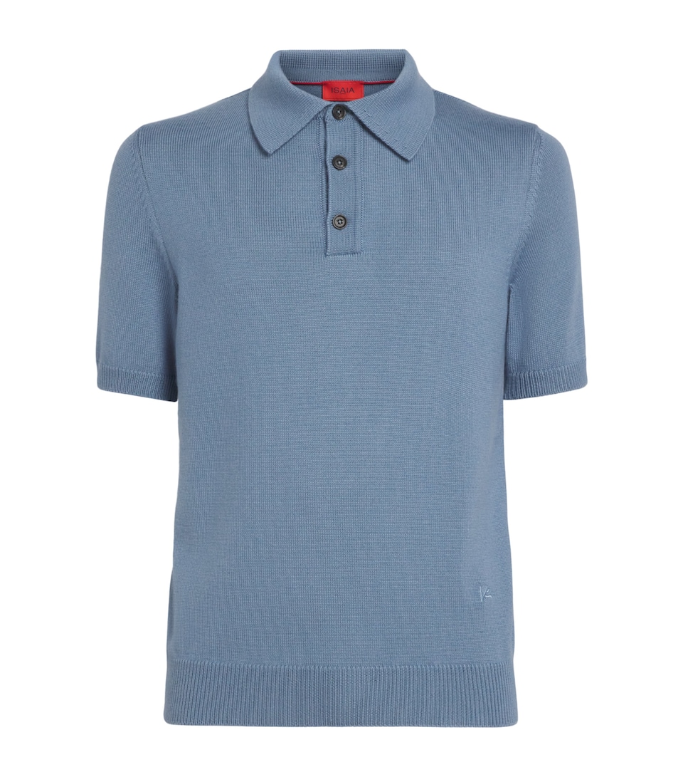 Cashmere-Silk Knit Polo Shirt