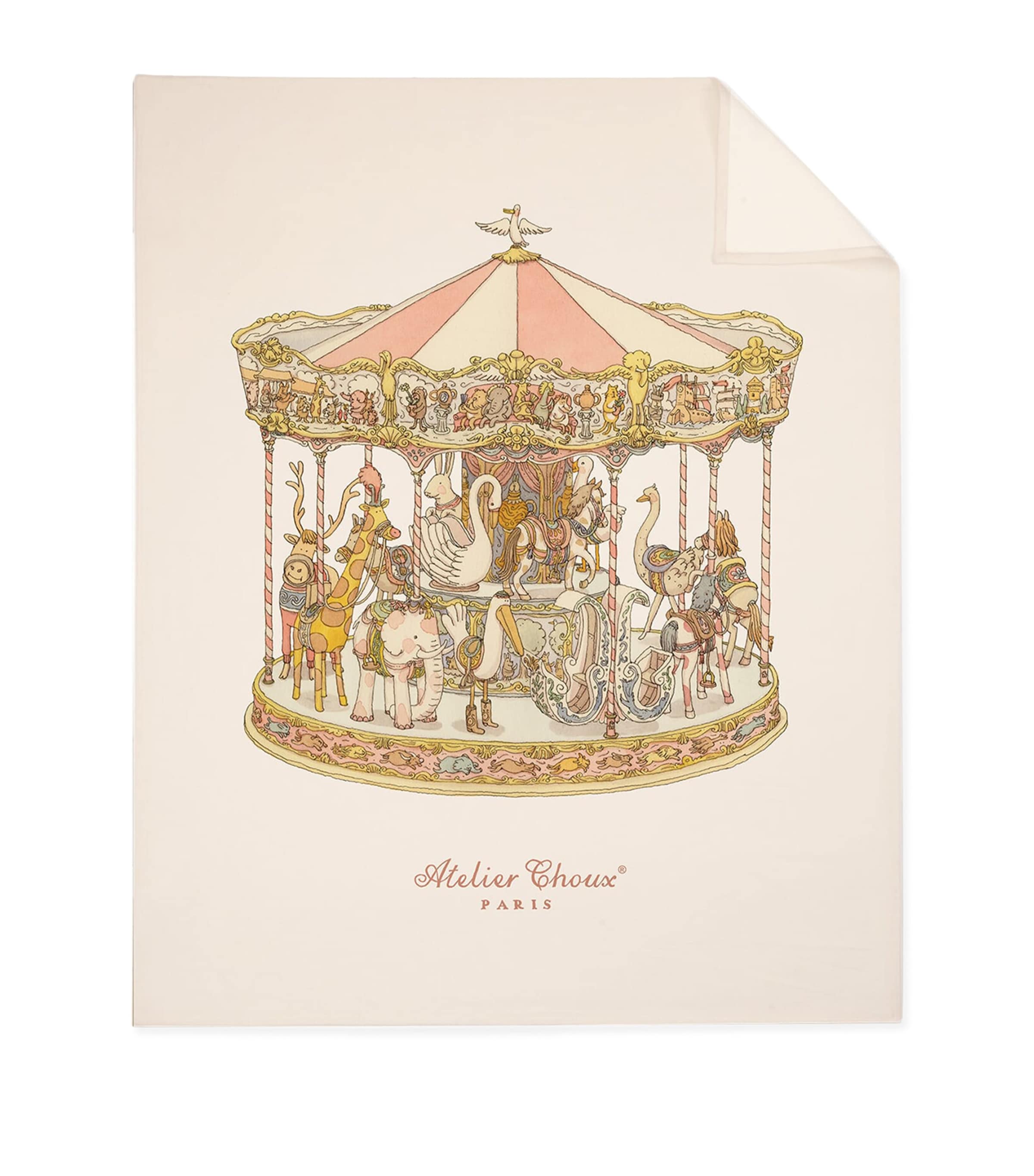 Atelier Choux Cashmere-Wool Carousel Blanket Mulitple