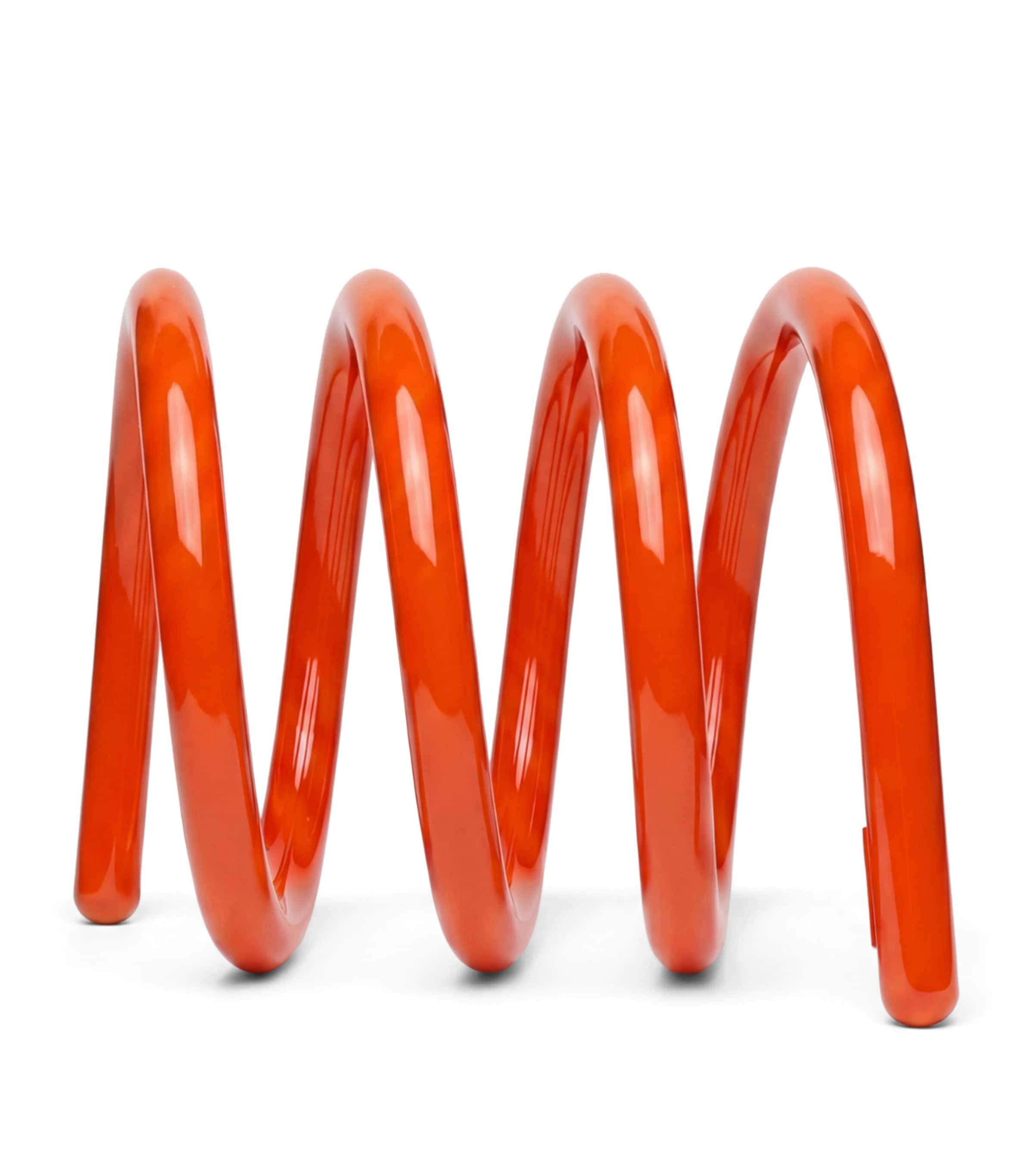 Gustaf Westman Steel Spiral Magazine Stand Orange