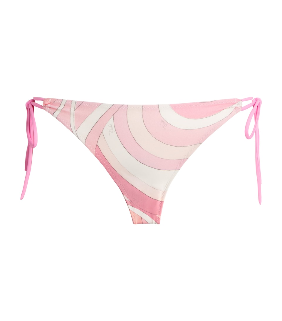 Marmo Print Tie-Side Bikini Briefs