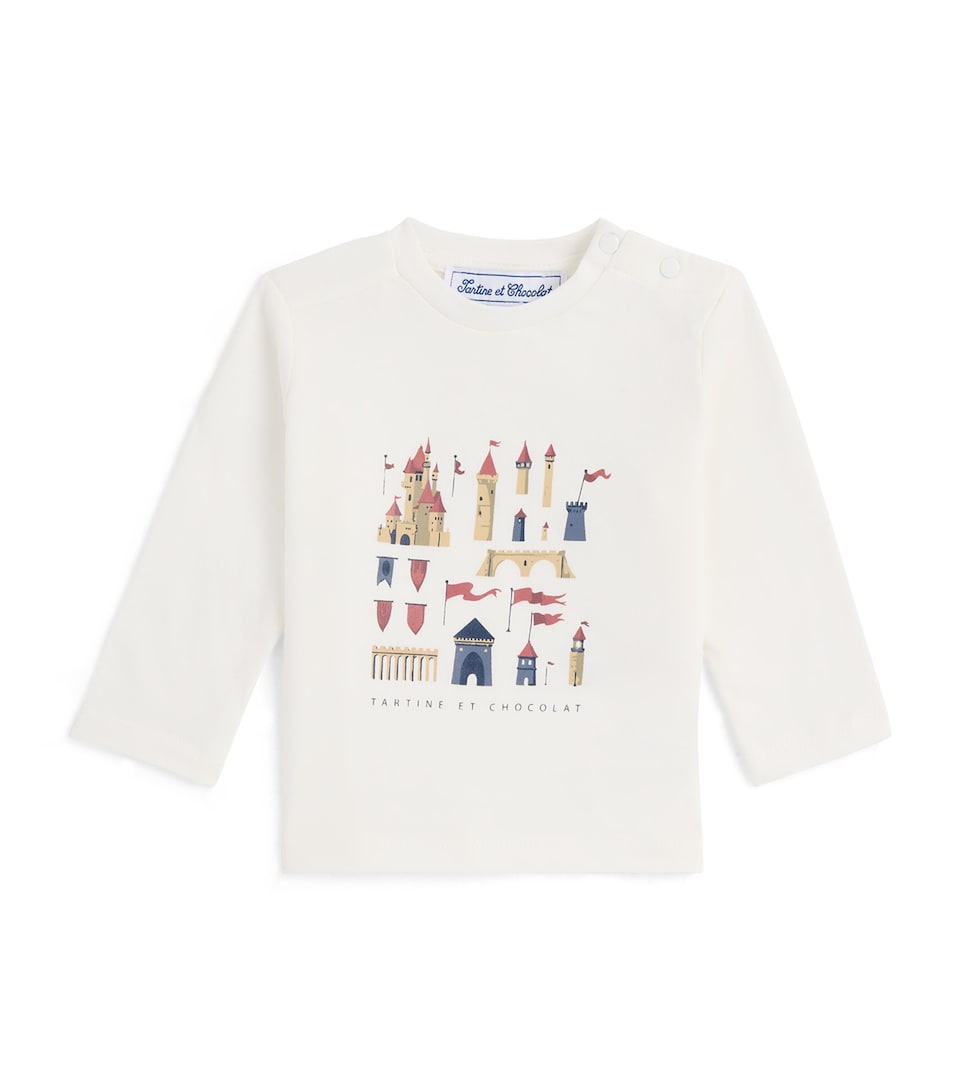 Tartine et Chocolat Cotton Castle-Print T-Shirt (3 Months - 4 Years)