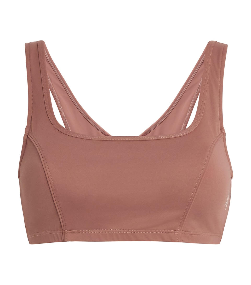 Perfect Moment Womens Logo Bra Top Antique Rose