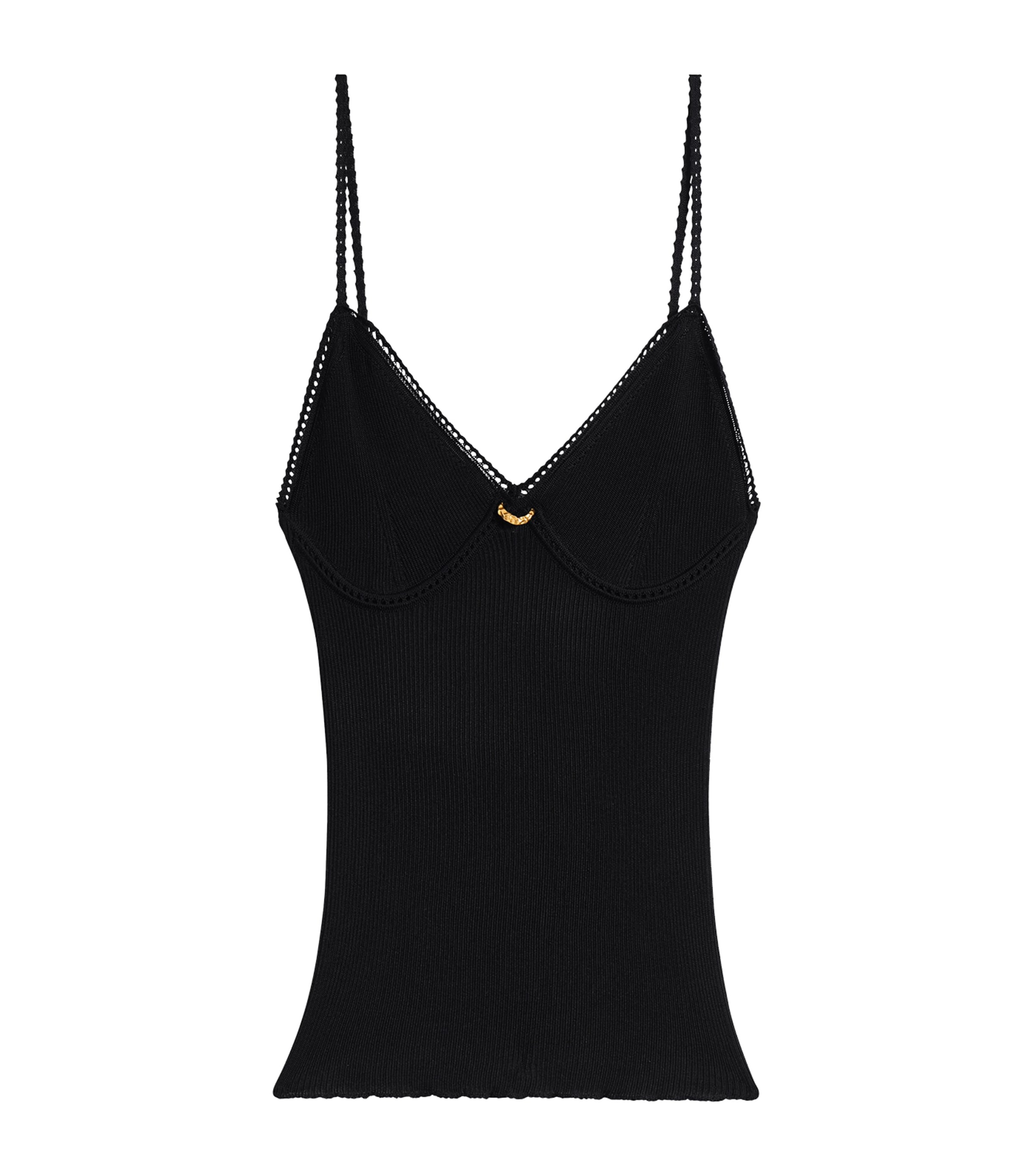 Silk Pierced Tank Top