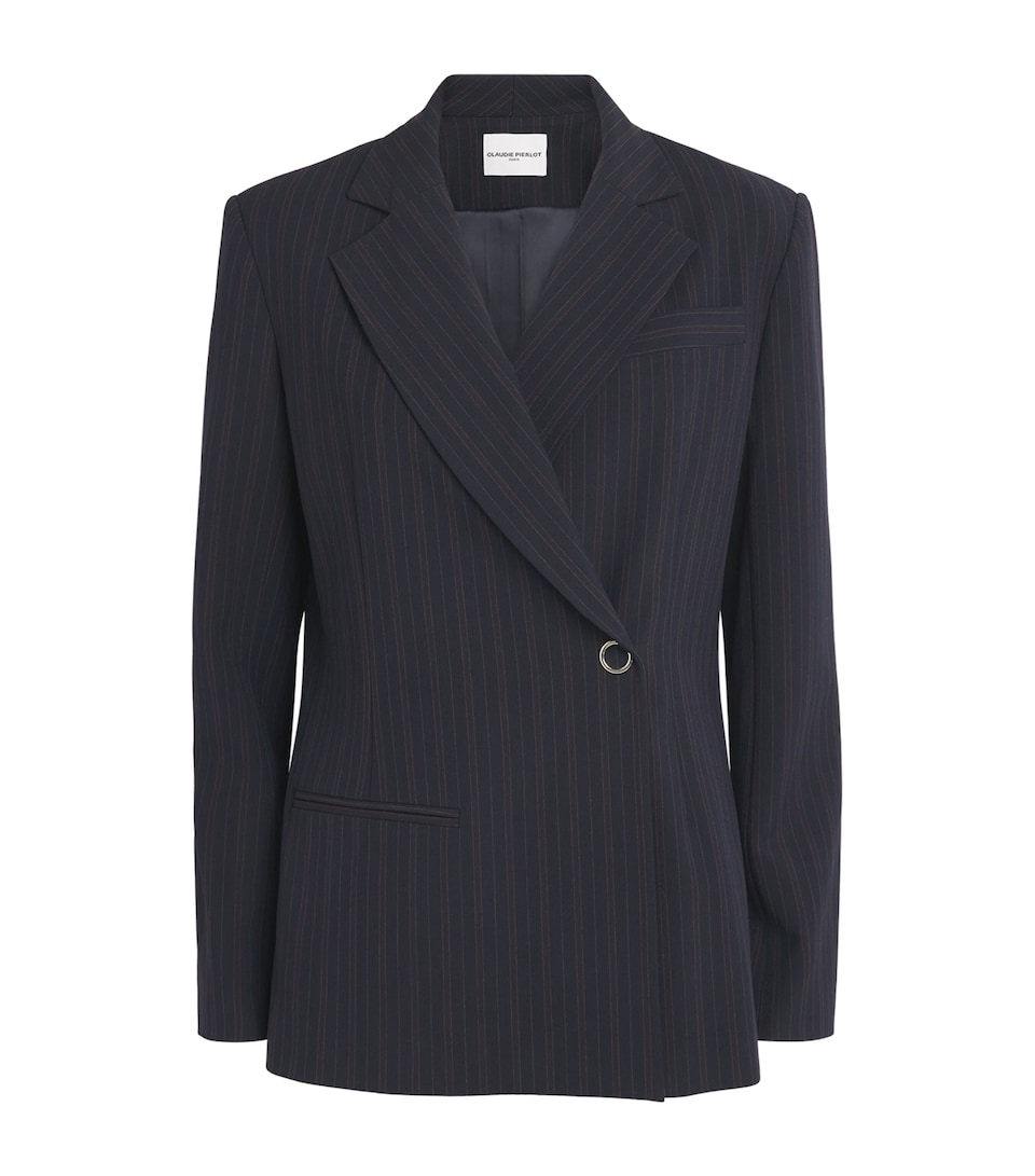 Claudie Pierlot Womens Stripe Blazer Multicolored