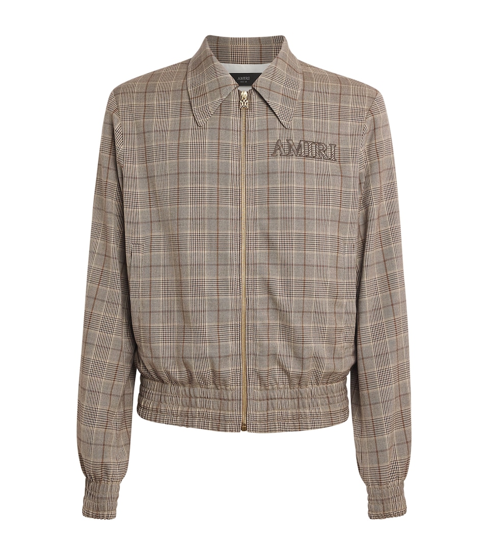 Check Bomber Jacket
