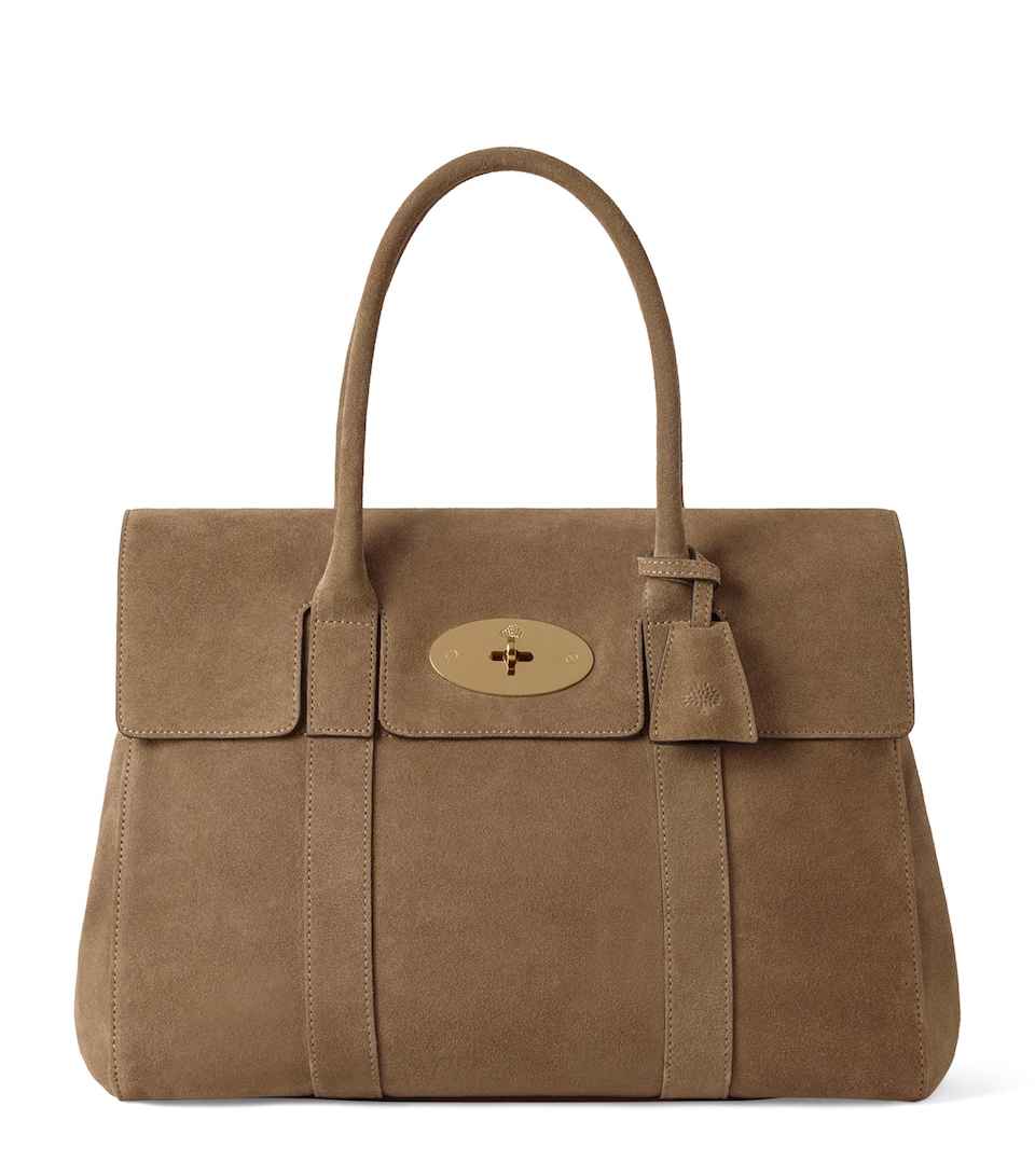Suede Bayswater Top-Handle Bag