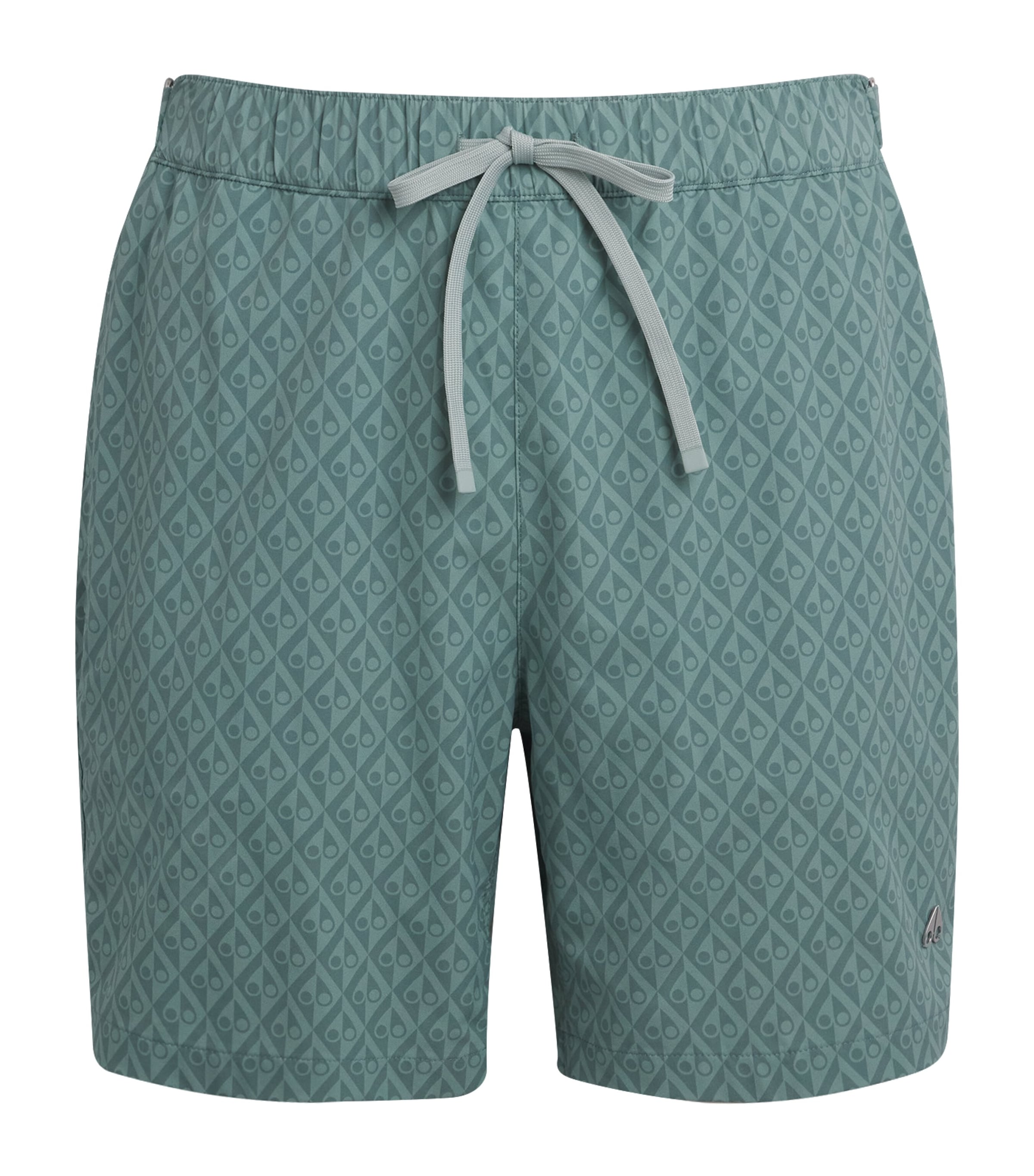 Moose Knuckles Mens Monogram Swim Shorts Dusty Jade