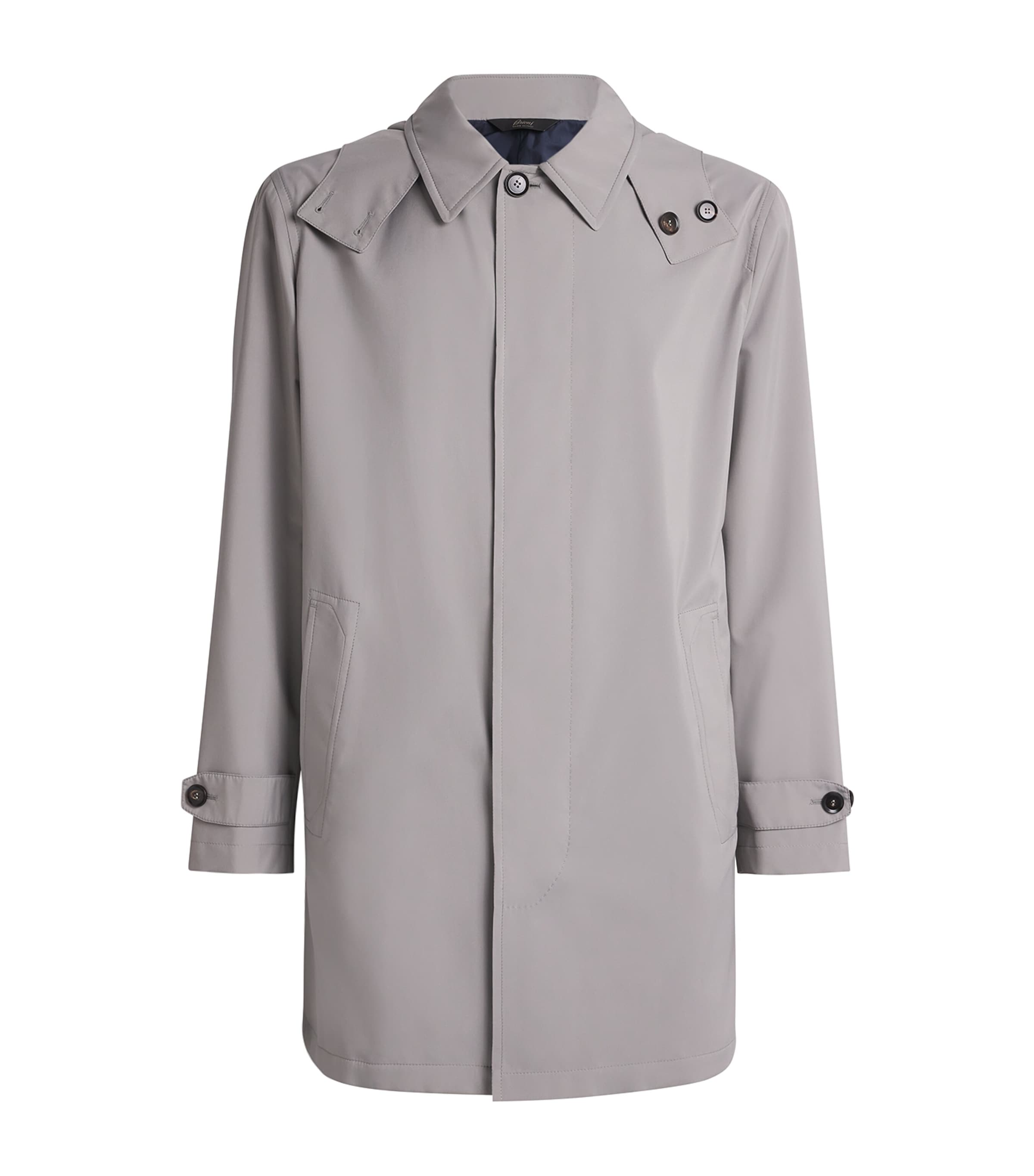 Brioni Mens Water-Repellent Performa Raincoat