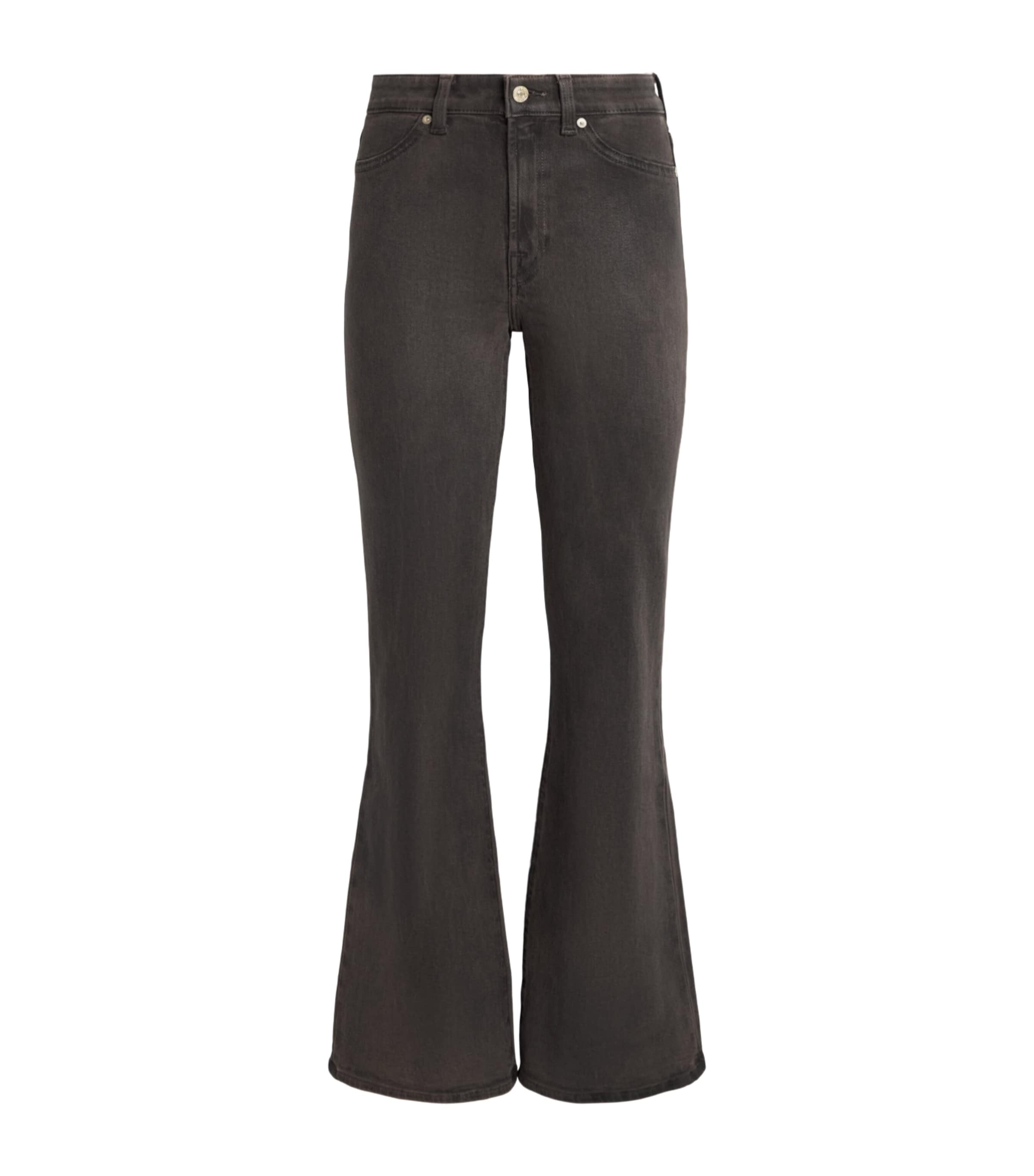 7 For All Mankind Womens Coated The Leggy Bootcut Jeans Vntg Ctng Brwn