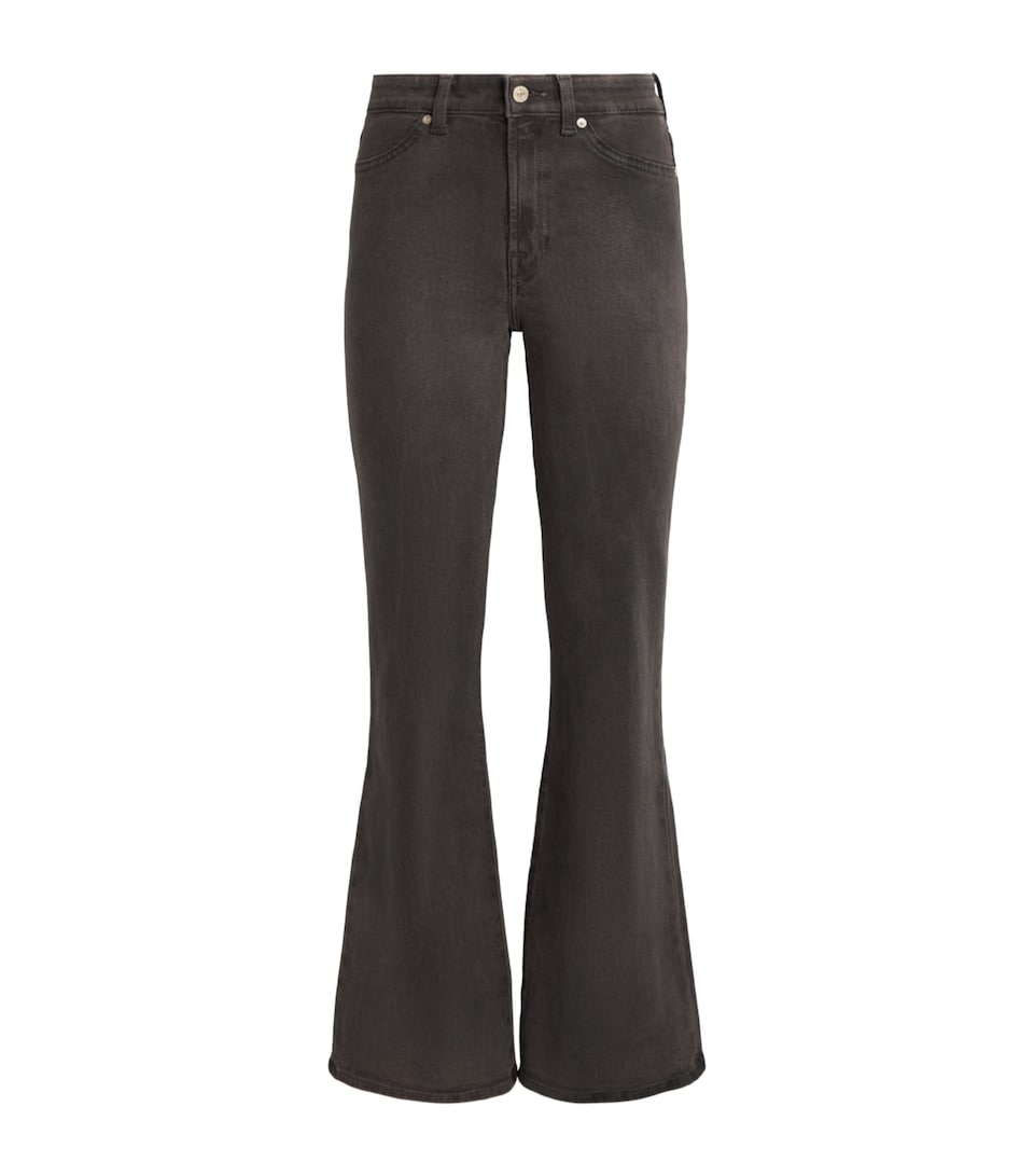 7 For All Mankind Womens Coated The Leggy Bootcut Jeans Vntg Ctng Brwn